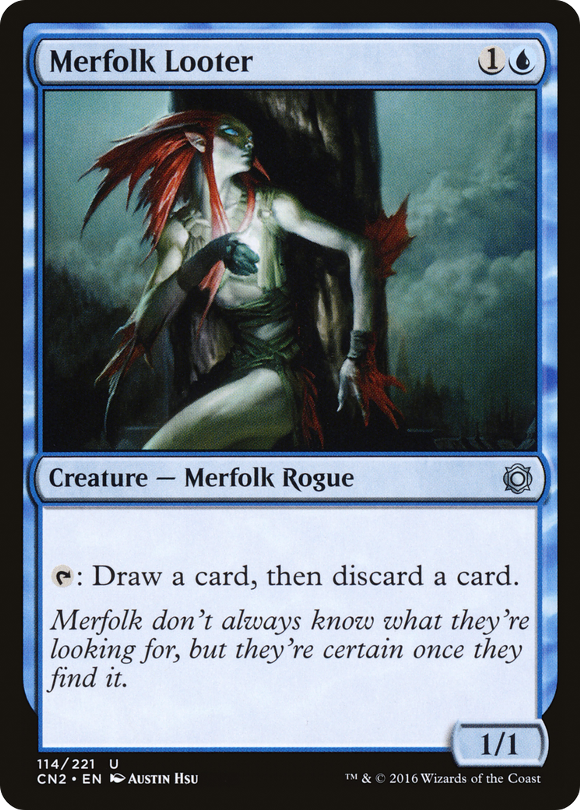 Merfolk Looter — Conspiracy: Take the Crown — Magic: The Gathering