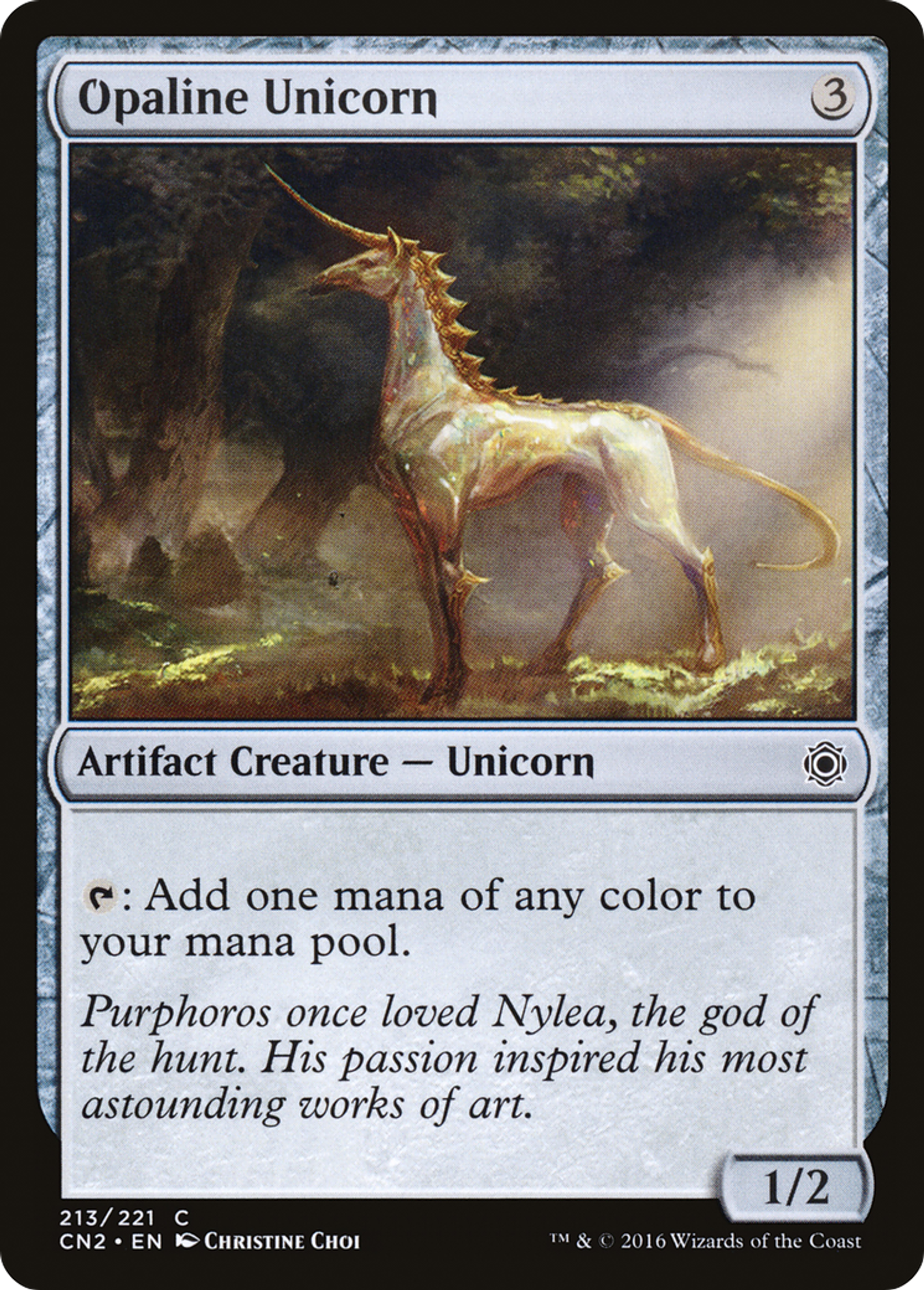 Opaline Unicorn — Conspiracy: Take the Crown — Magic: The Gathering
