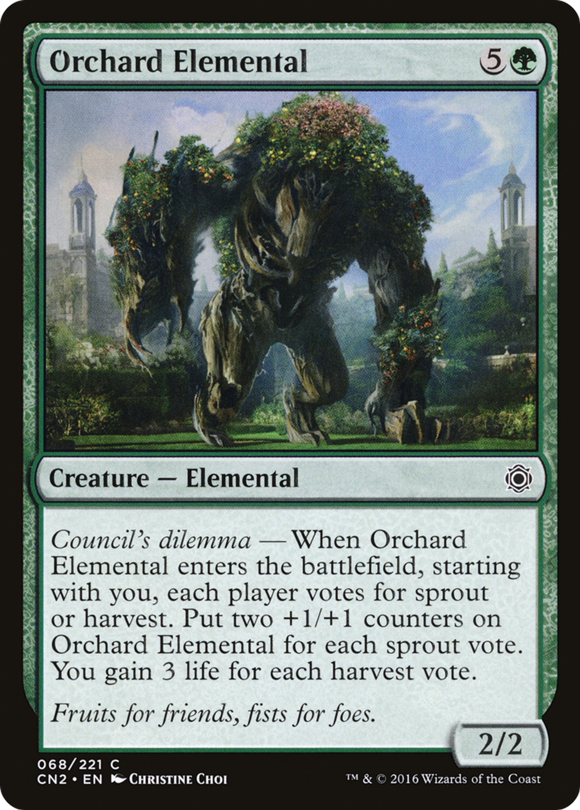 Orchard Elemental — Conspiracy: Take the Crown — Magic: The Gathering