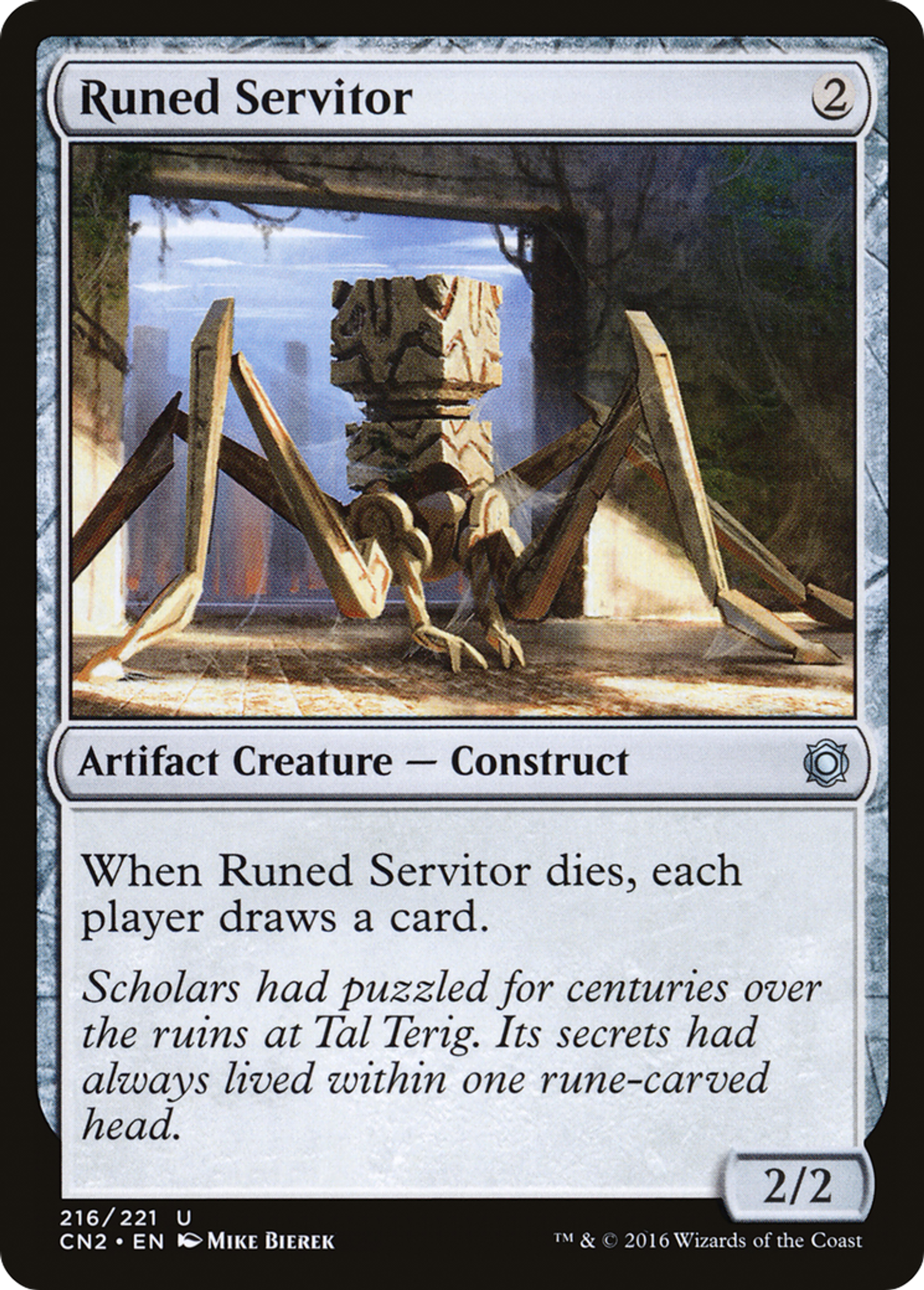 Runed Servitor — Conspiracy: Take the Crown — Magic: The Gathering