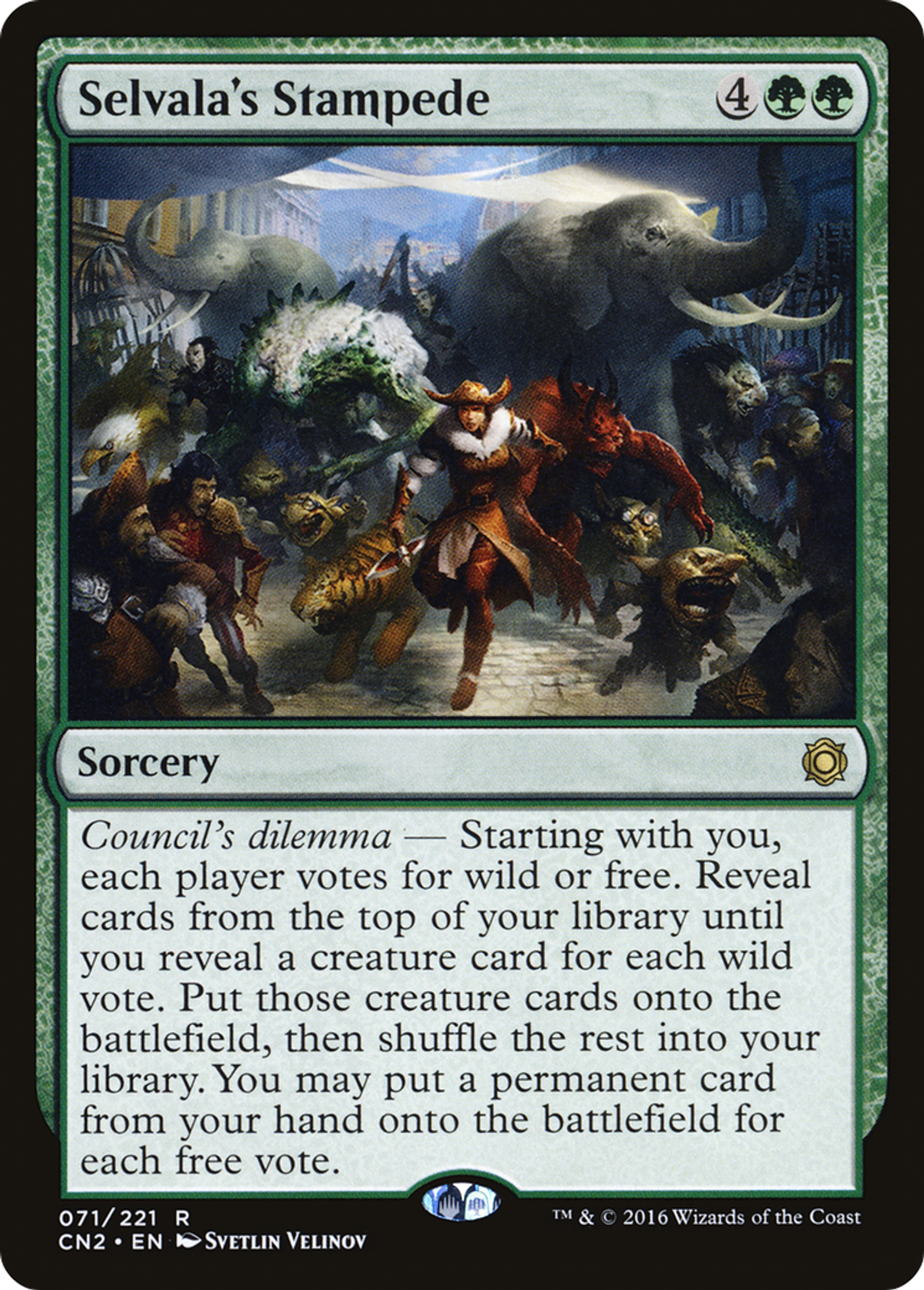 Selvala's Stampede — Conspiracy: Take the Crown — Magic: The Gathering
