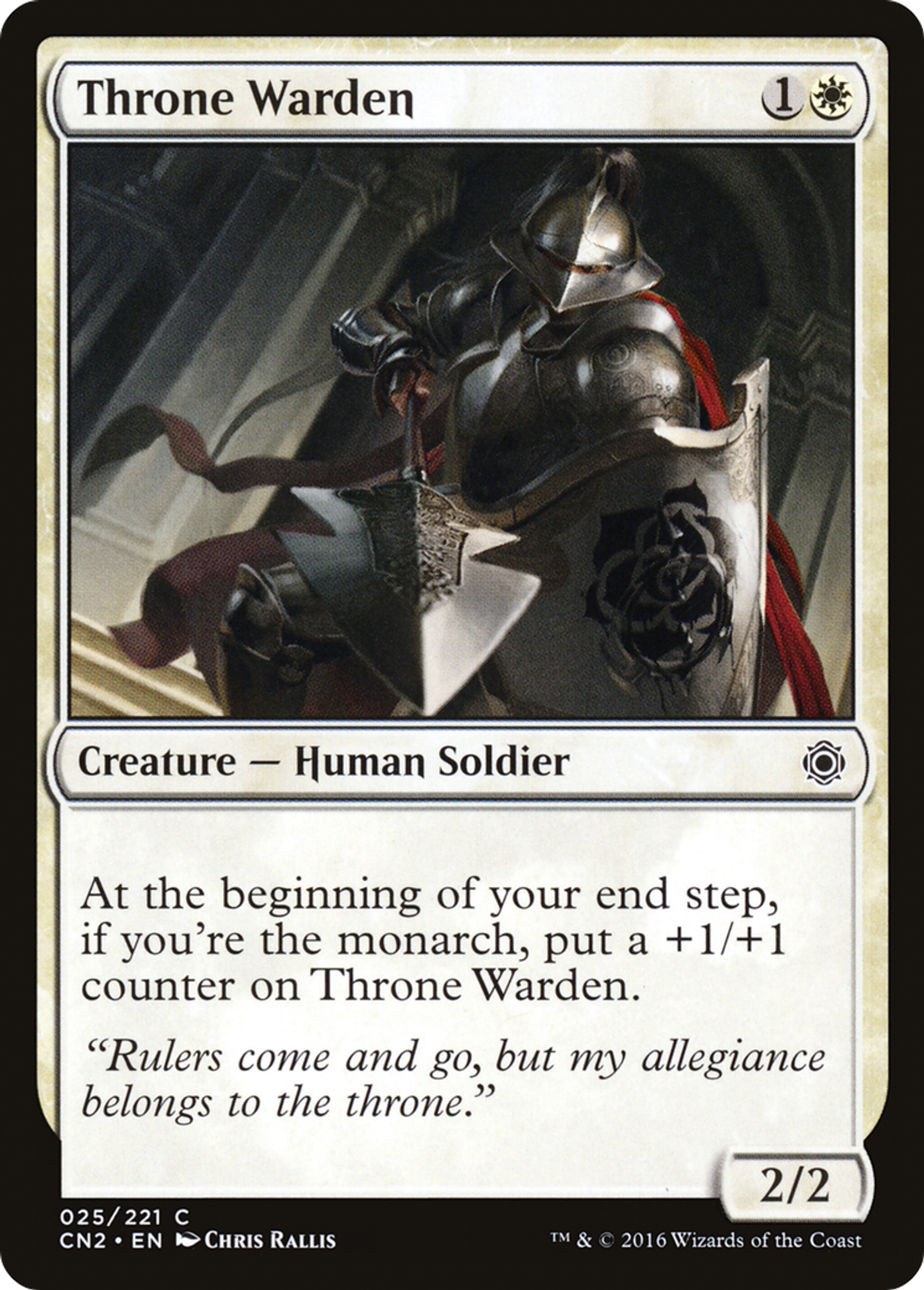 Throne Warden — Conspiracy: Take the Crown — Magic: The Gathering
