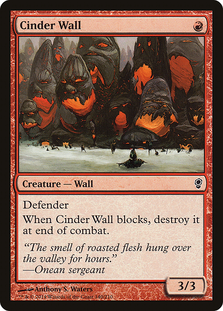 Cinder Wall — Conspiracy — Magic: The Gathering