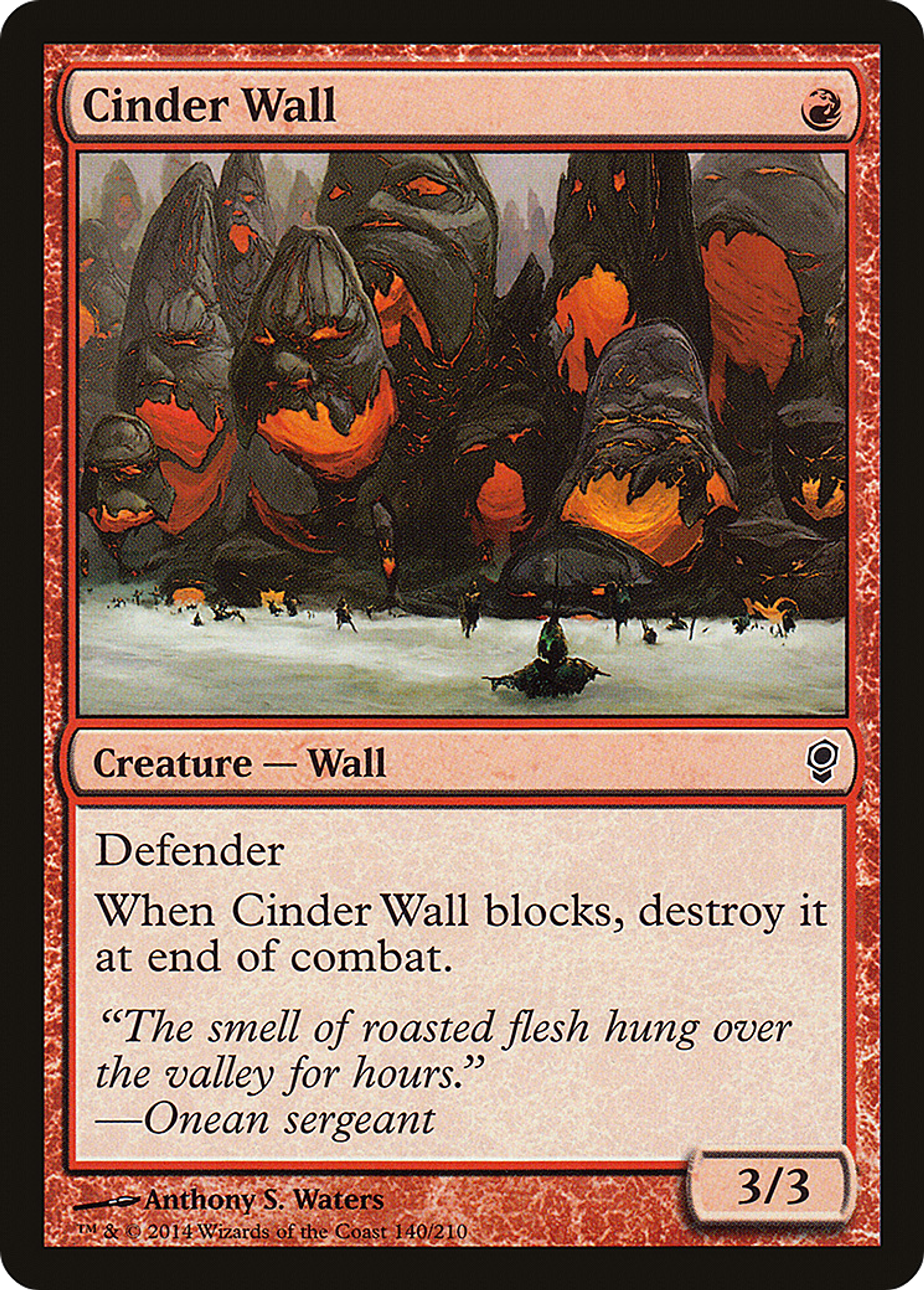 Cinder Wall — Conspiracy — Magic: The Gathering