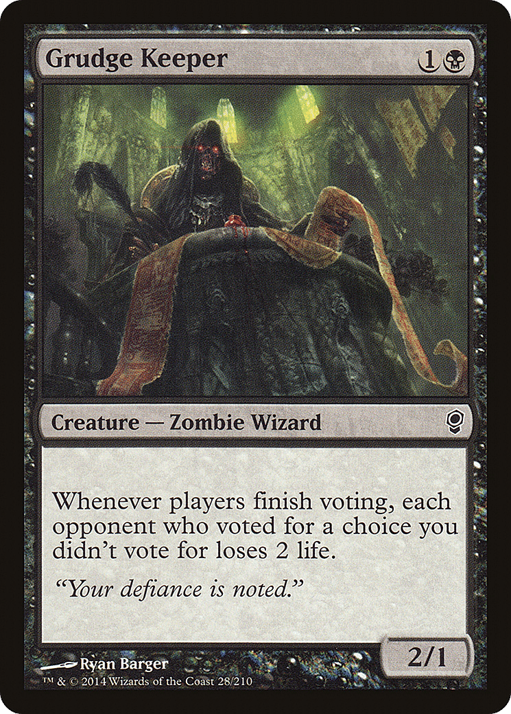 Grudge Keeper — Conspiracy — Magic: The Gathering