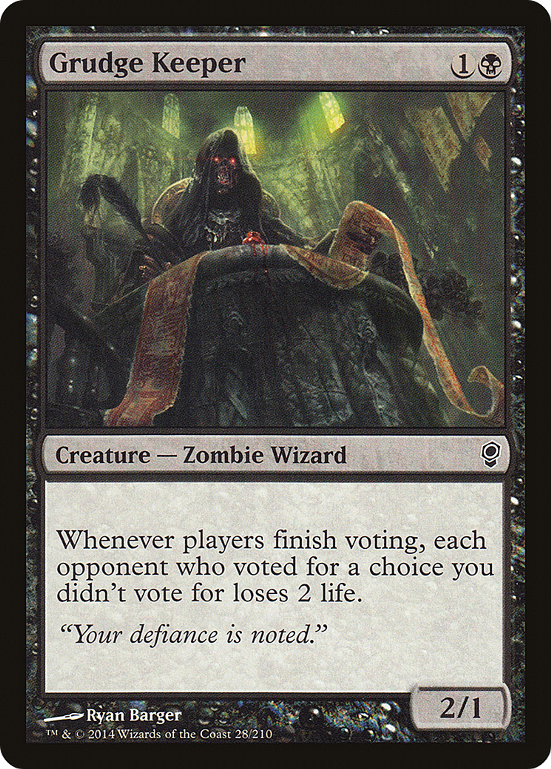 Grudge Keeper — Conspiracy — Magic: The Gathering