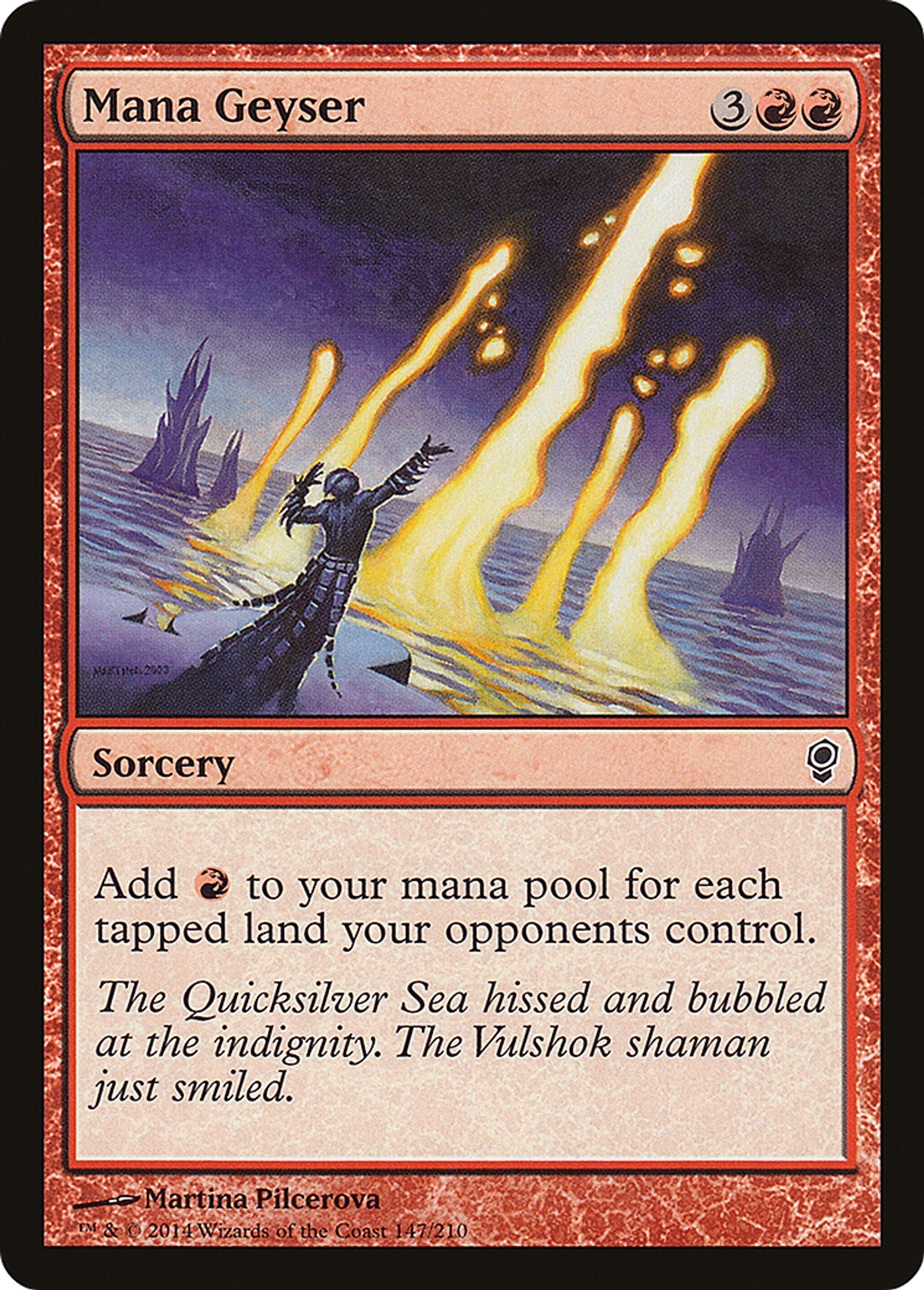 Geyser de mana — Conspiracy — Magic: The Gathering