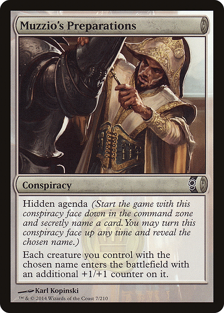 Muzzio's Preparations — Conspiracy — Magic: The Gathering