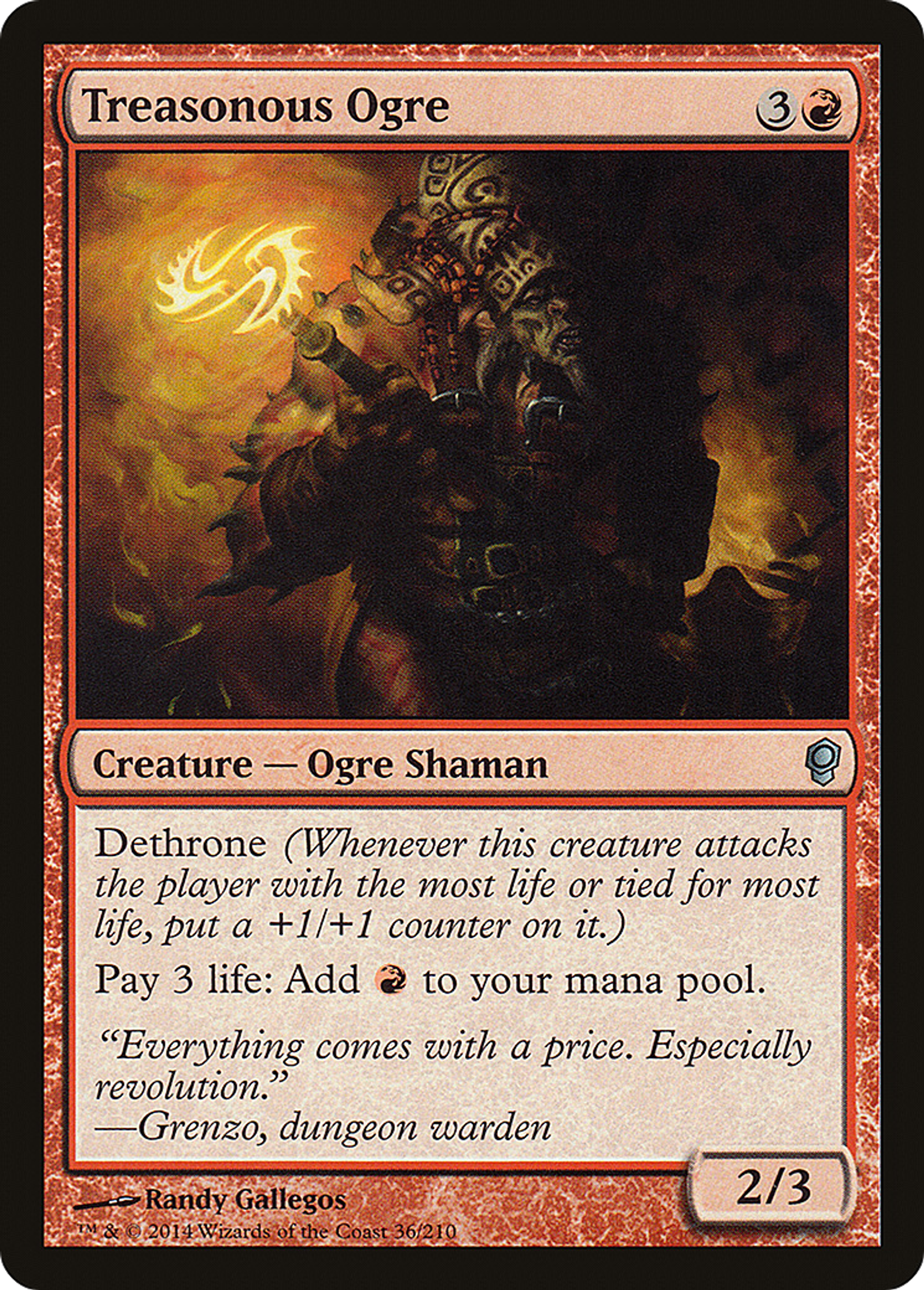 Treasonous Ogre — Conspiracy — Magic: The Gathering