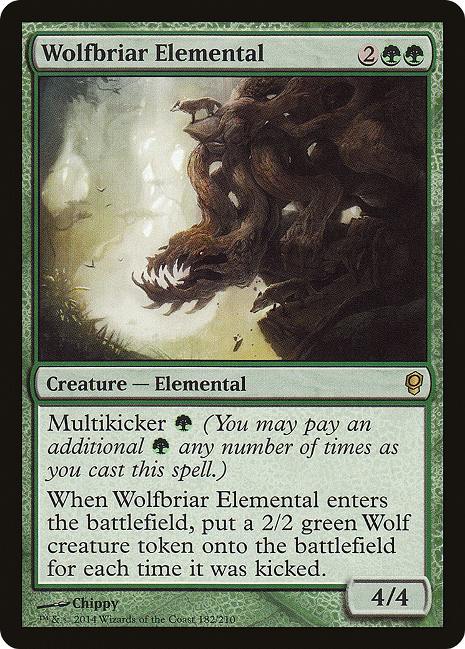 Wolfbriar Elemental — Conspiracy — Magic: The Gathering