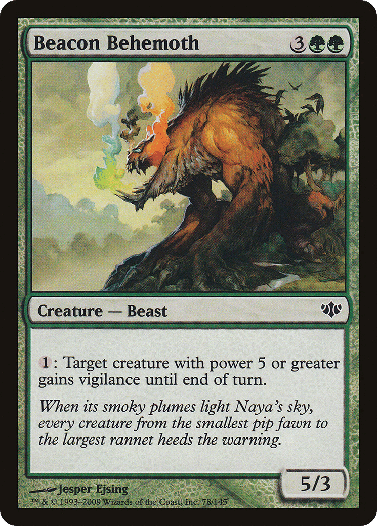 Béhémoth fanal — Conflux — Magic: The Gathering