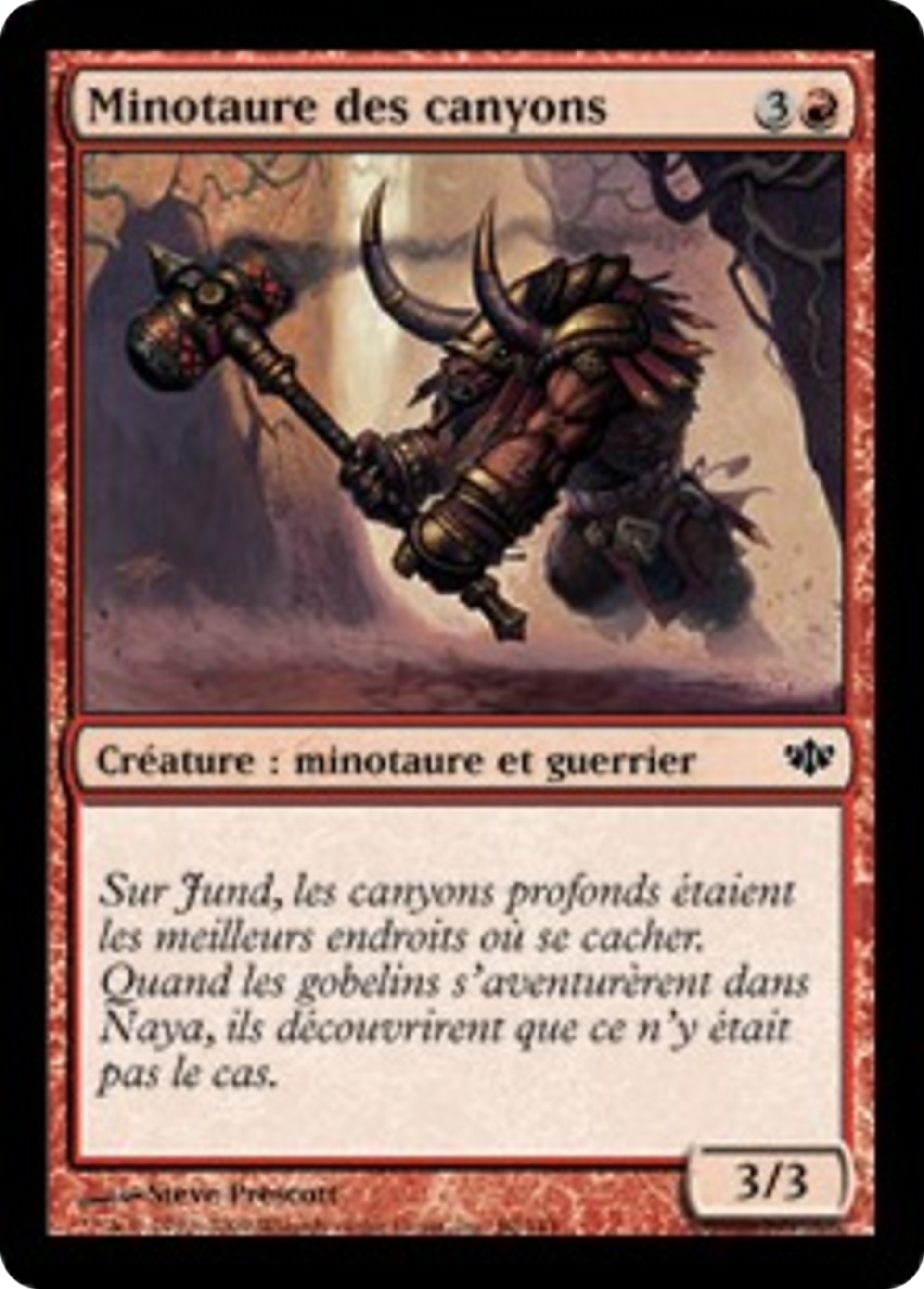Minotaure des canyons — Conflux — Magic: The Gathering