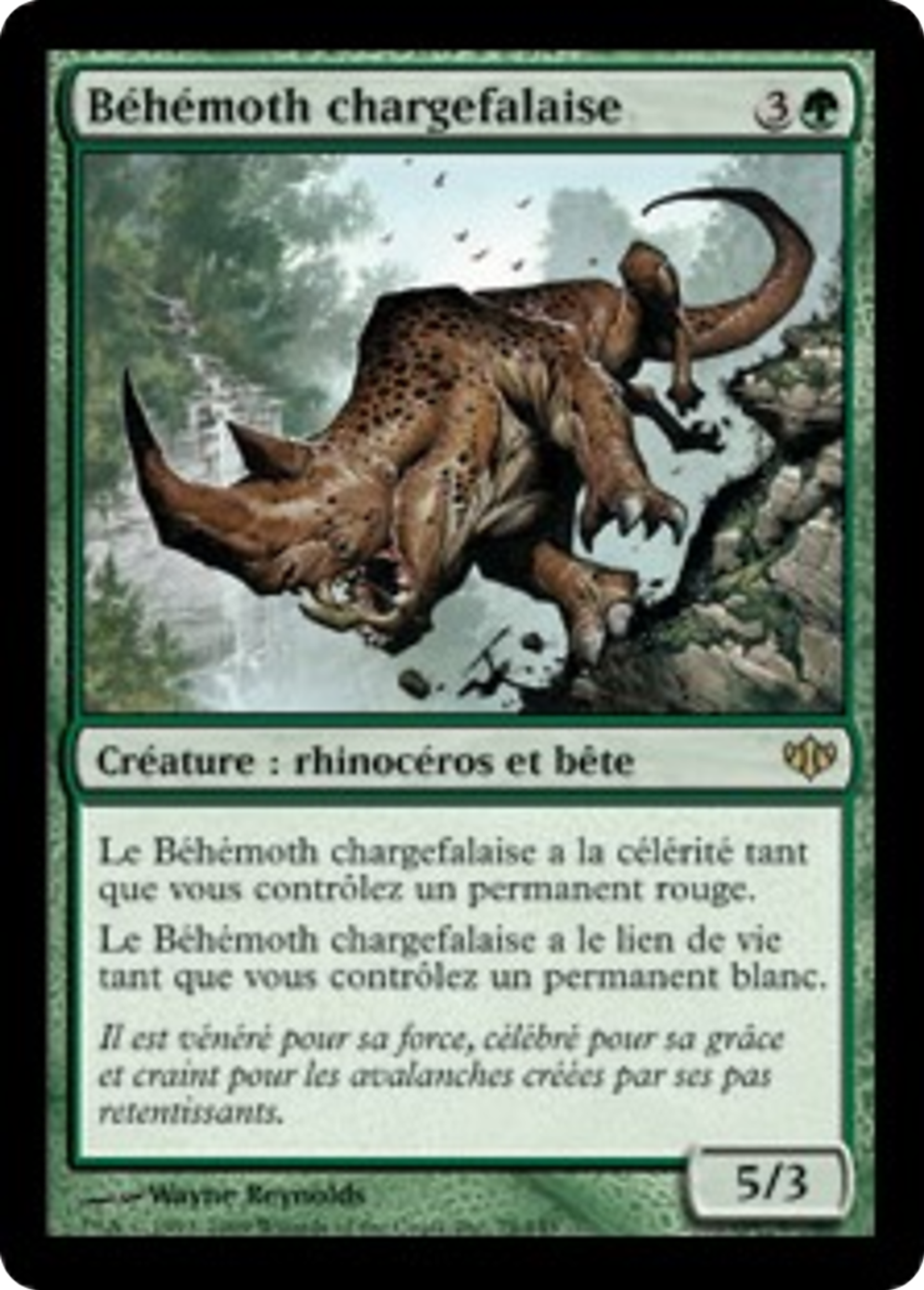 Béhémoth chargefalaise — Conflux — Magic: The Gathering