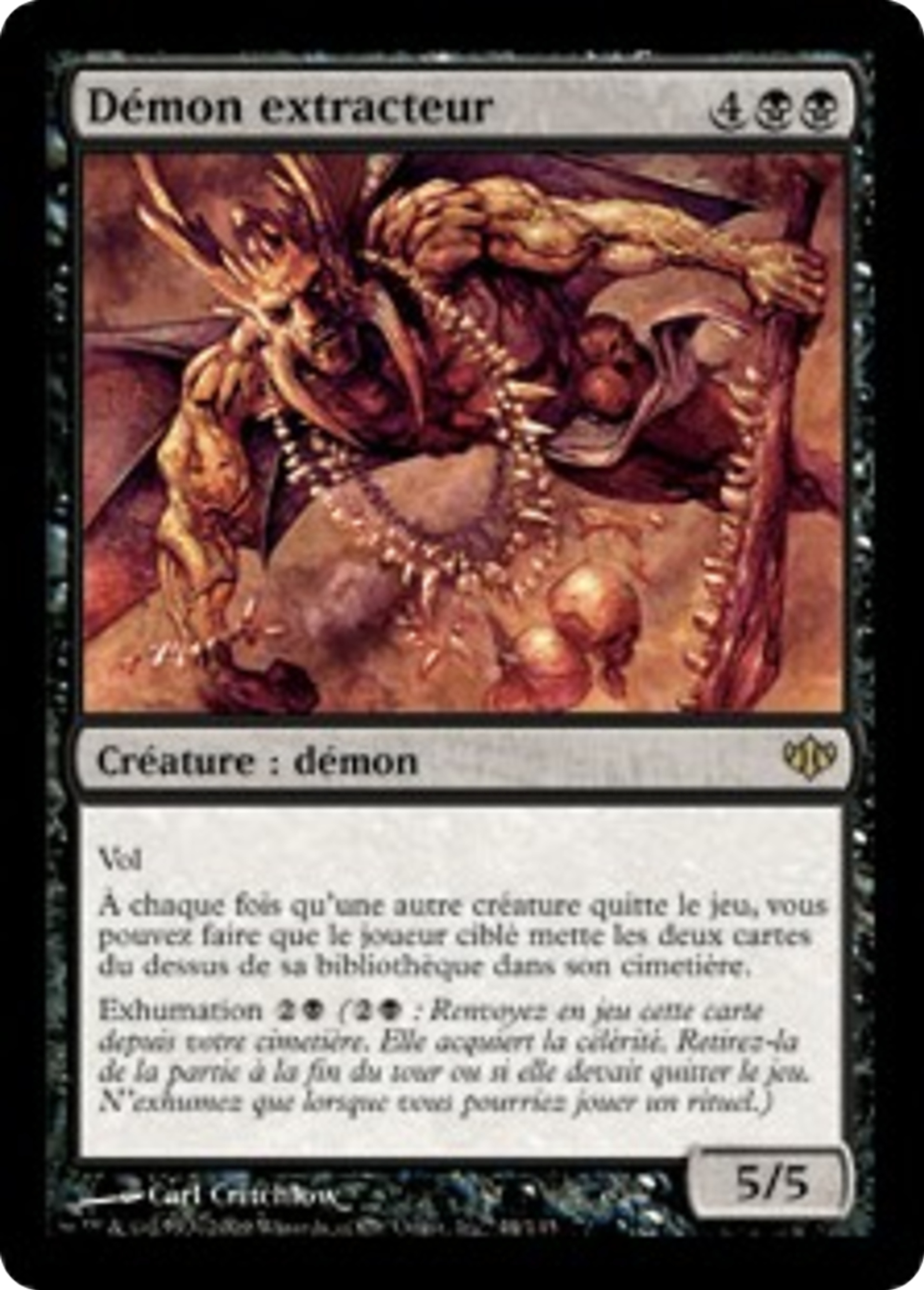Démon extracteur — Conflux — Magic: The Gathering