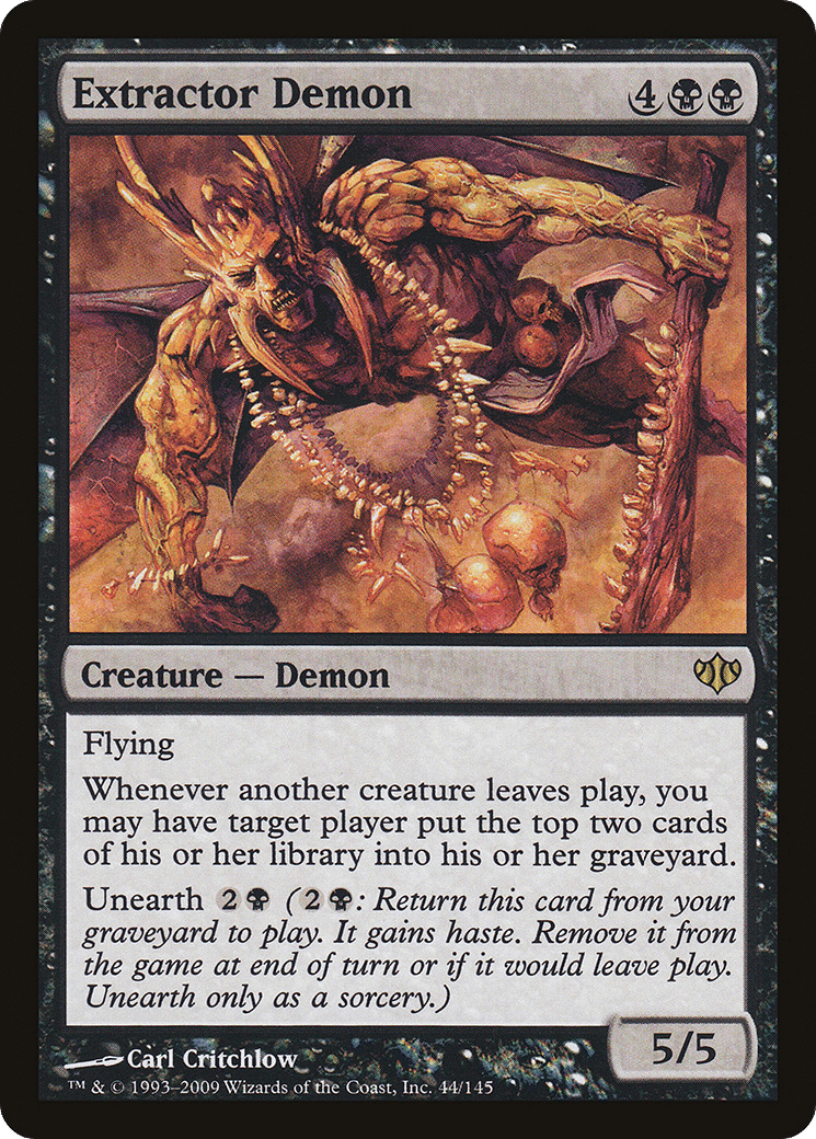 Extractor Demon — Conflux — Magic: The Gathering