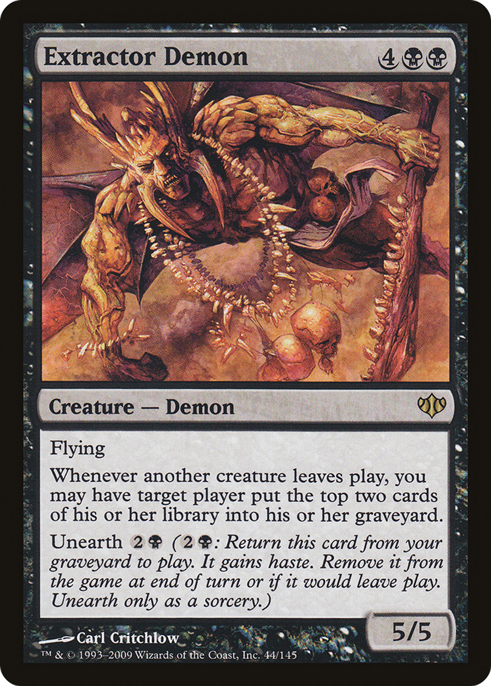 Démon extracteur — Conflux — Magic: The Gathering