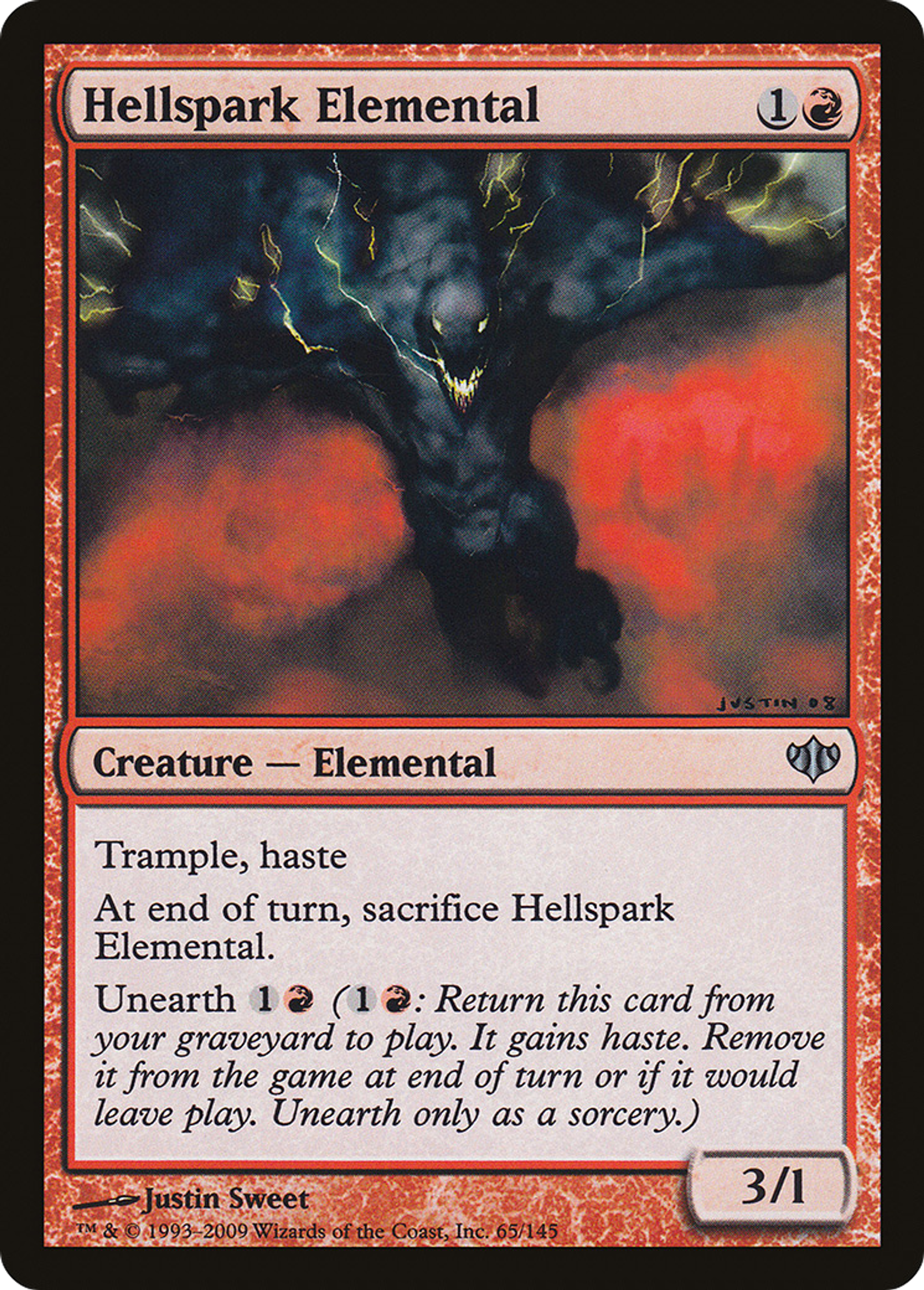 Hellspark Elemental — Conflux — Magic: The Gathering