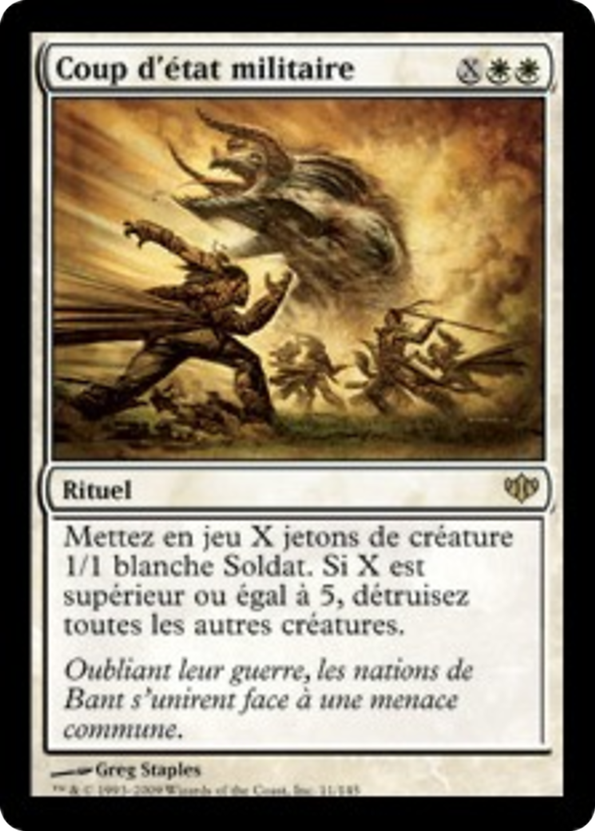 Coup d'état militaire — Conflux — Magic: The Gathering