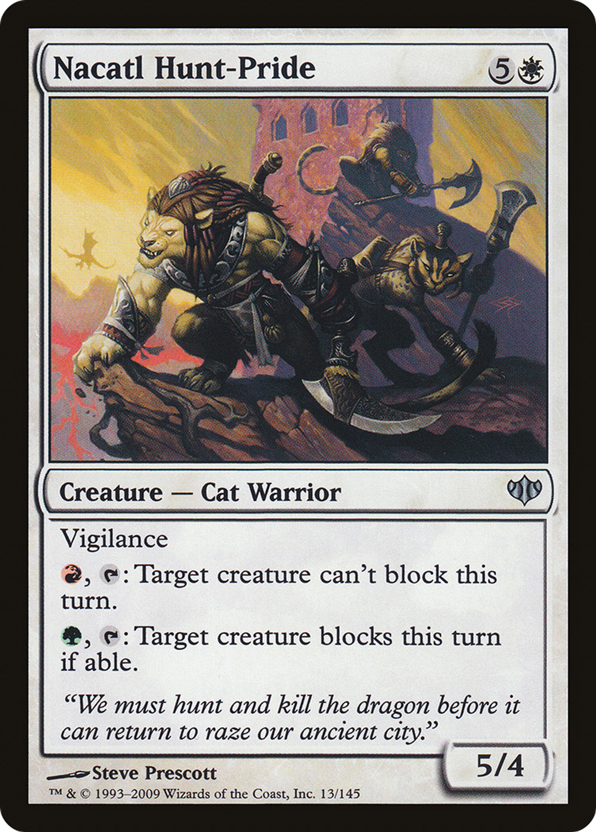 Nacatl Hunt-Pride — Conflux — Magic: The Gathering