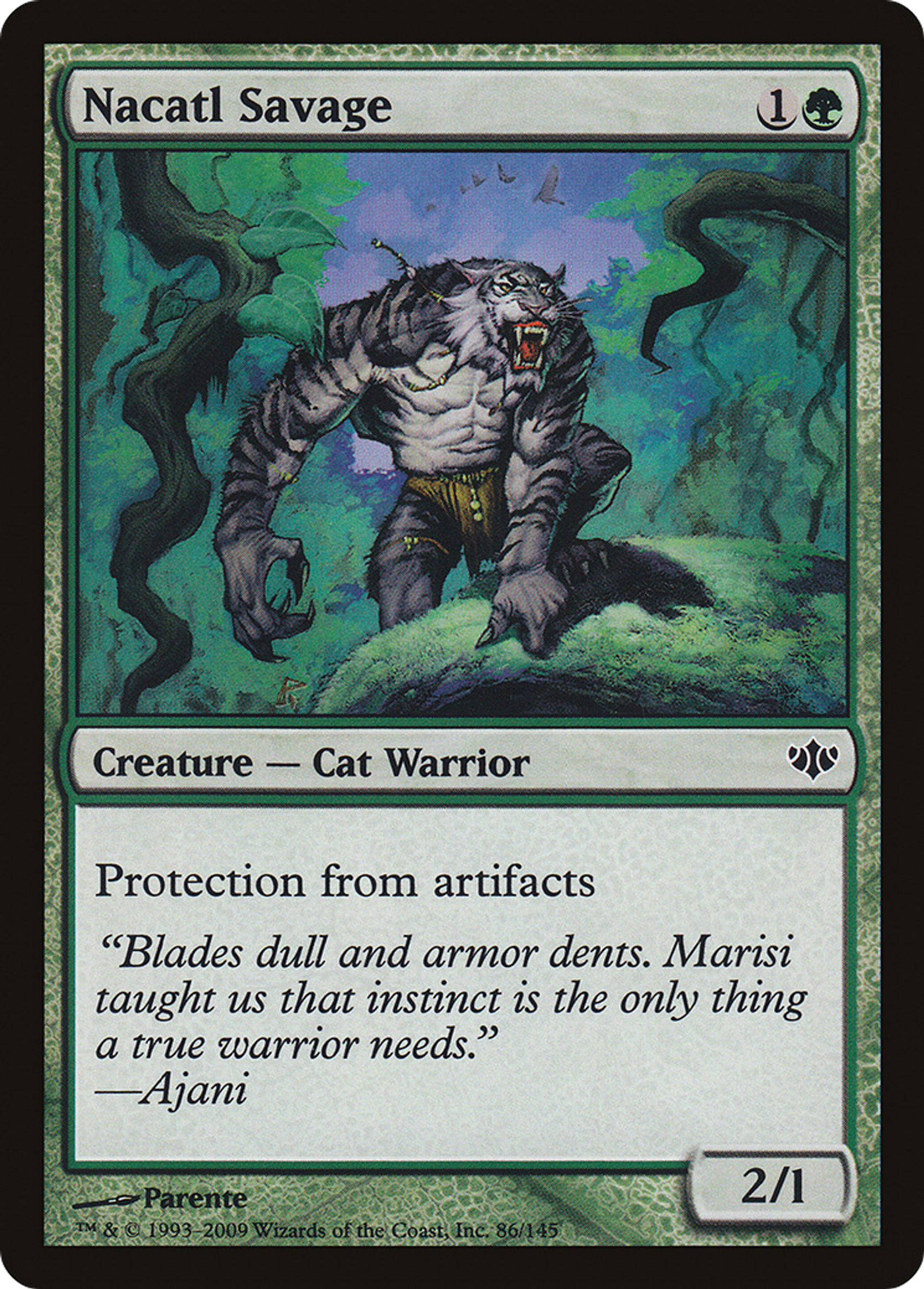 Nacatl Savage — Conflux — Magic: The Gathering