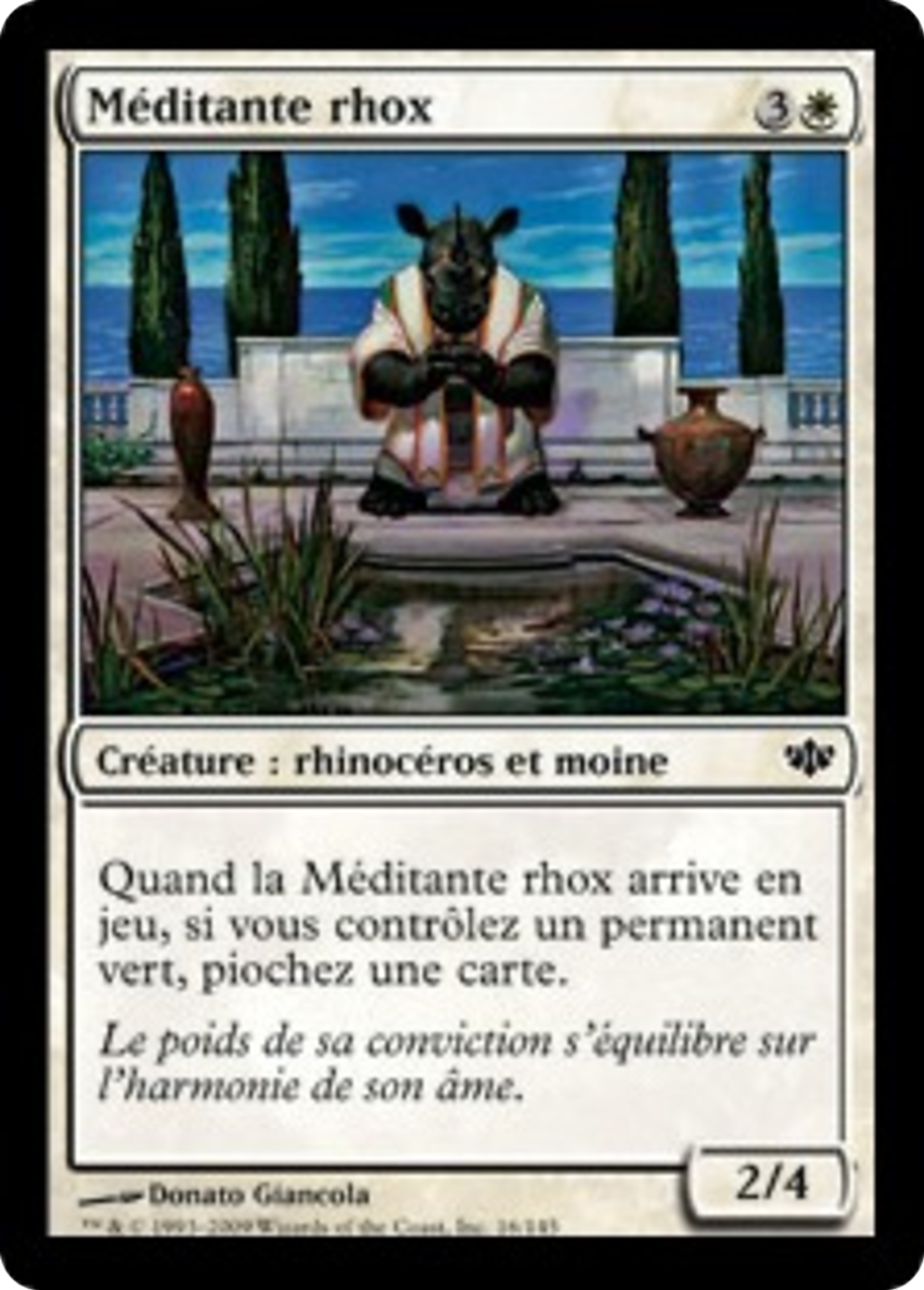 Méditante rhox — Conflux — Magic: The Gathering