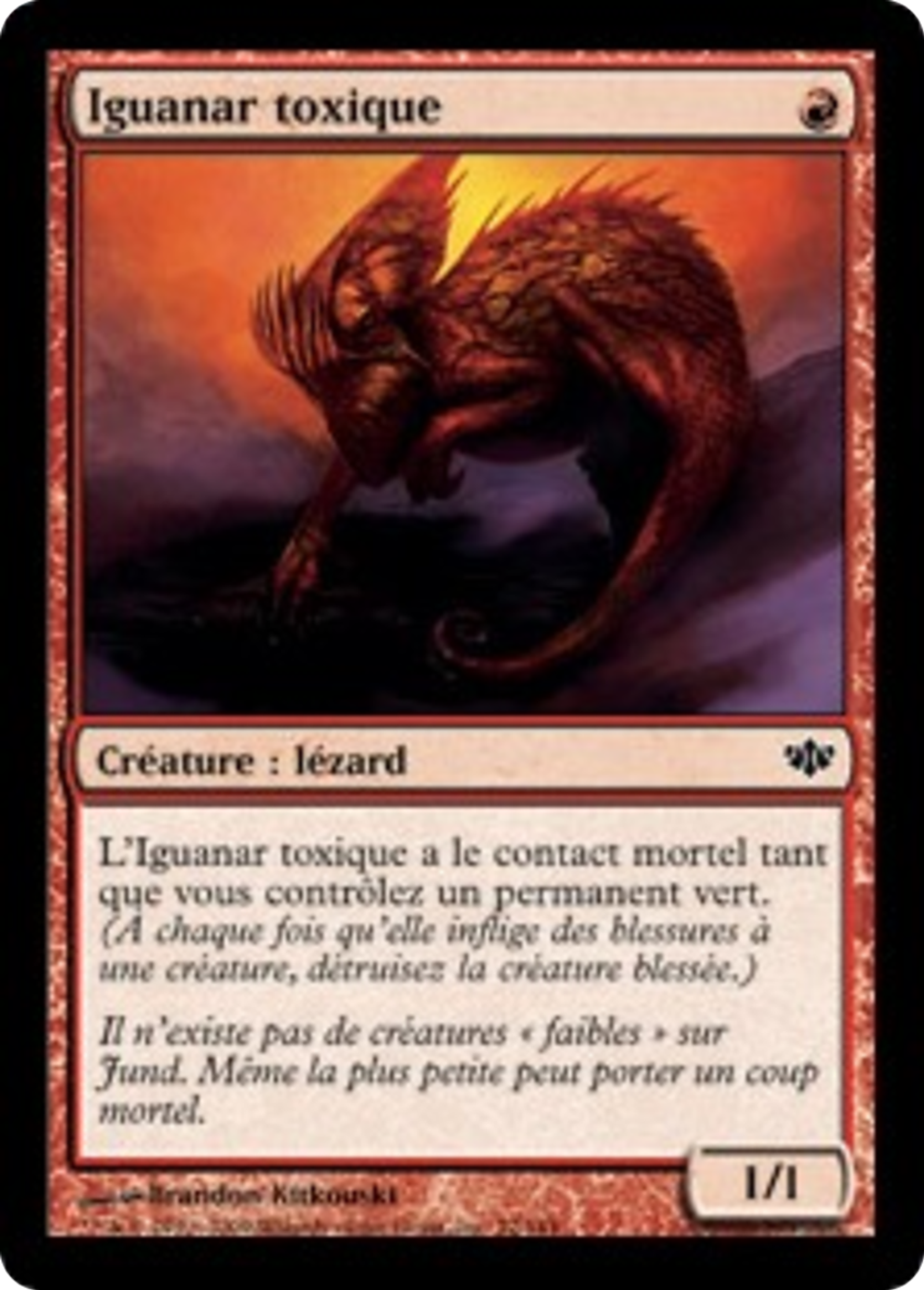 Iguanar toxique — Conflux — Magic: The Gathering