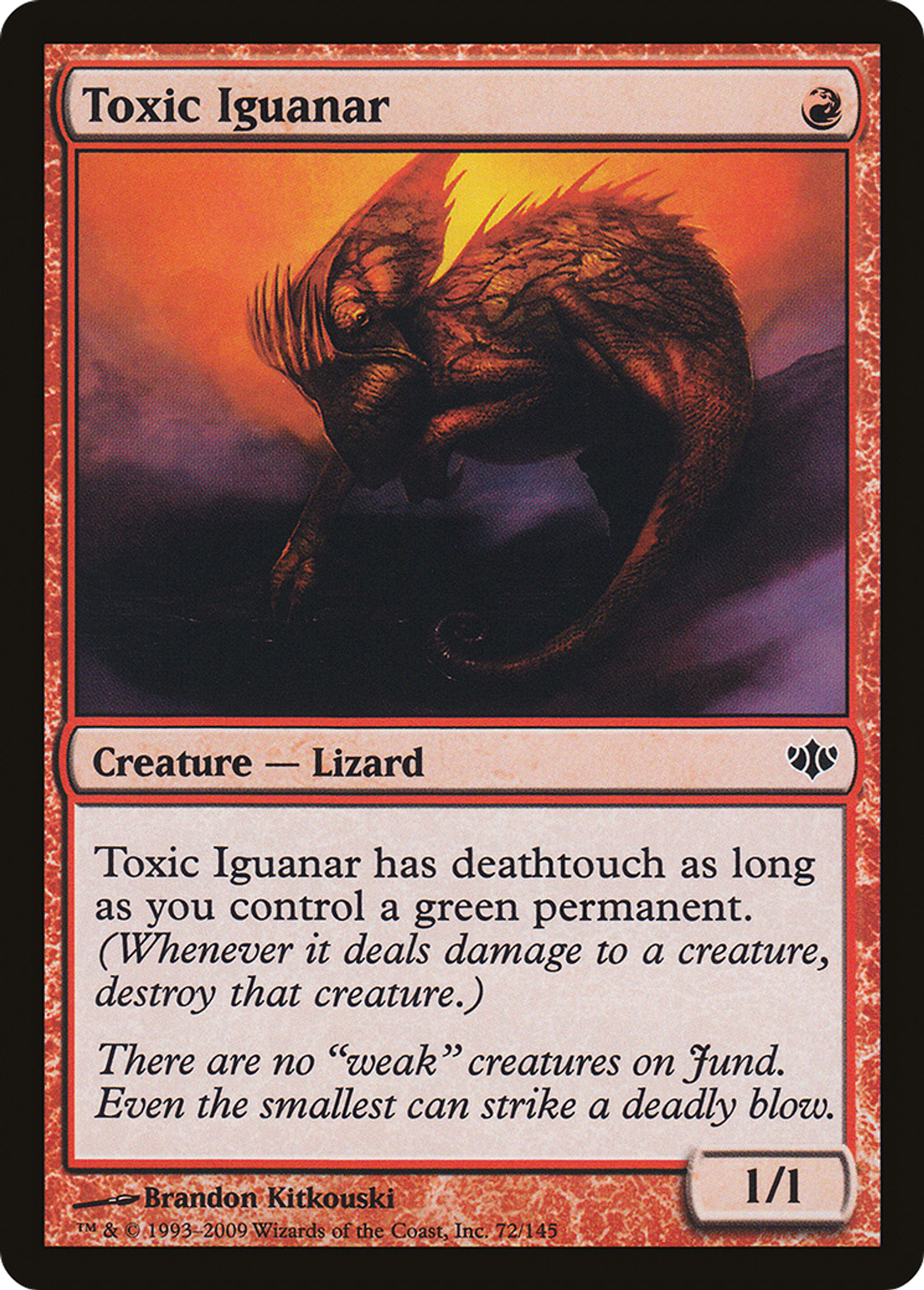 Toxic Iguanar — Conflux — Magic: The Gathering