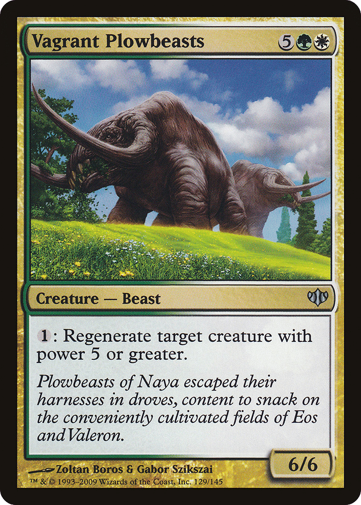 Vagrant Plowbeasts — Conflux — Magic: The Gathering