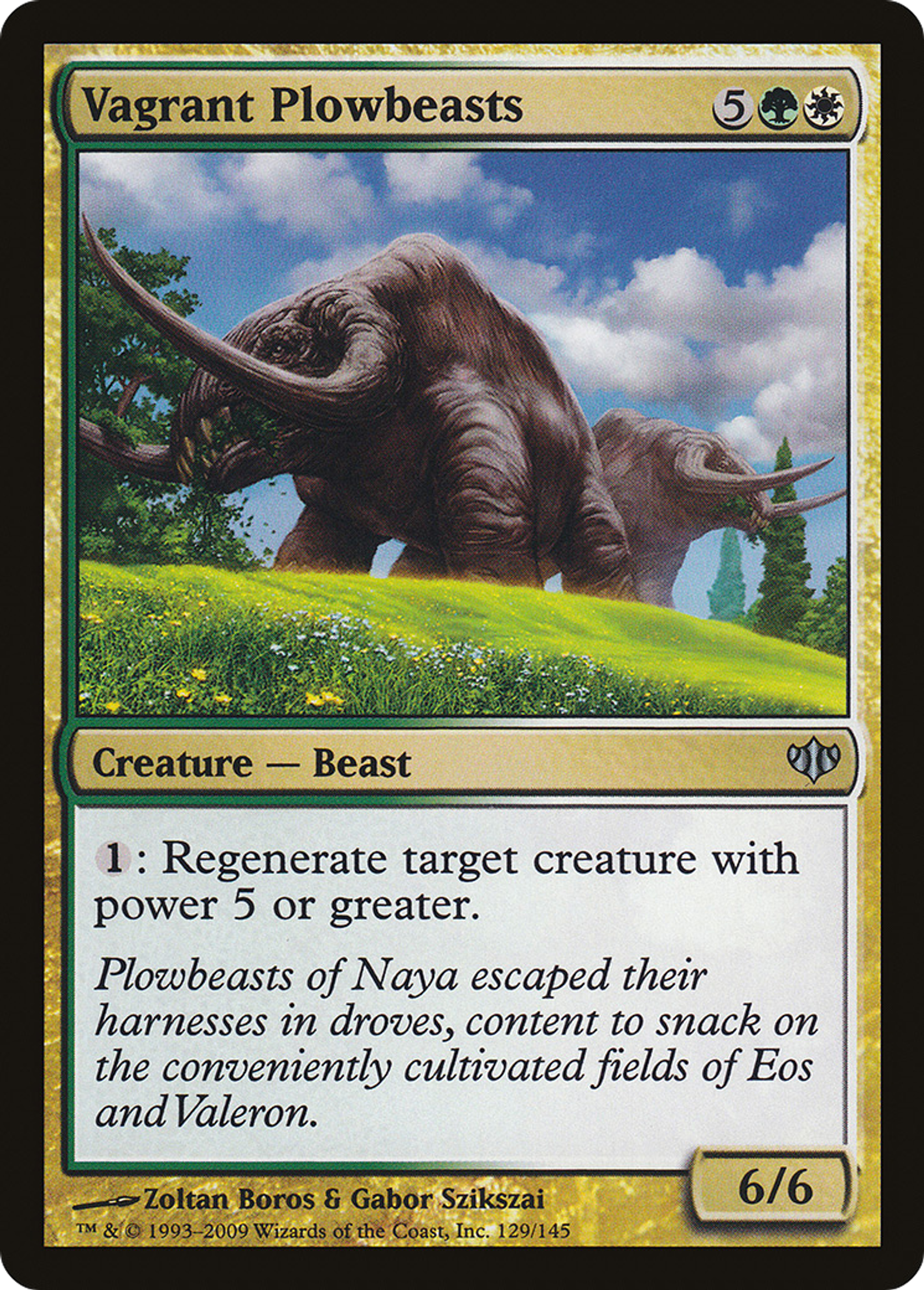 Vagrant Plowbeasts — Conflux — Magic: The Gathering