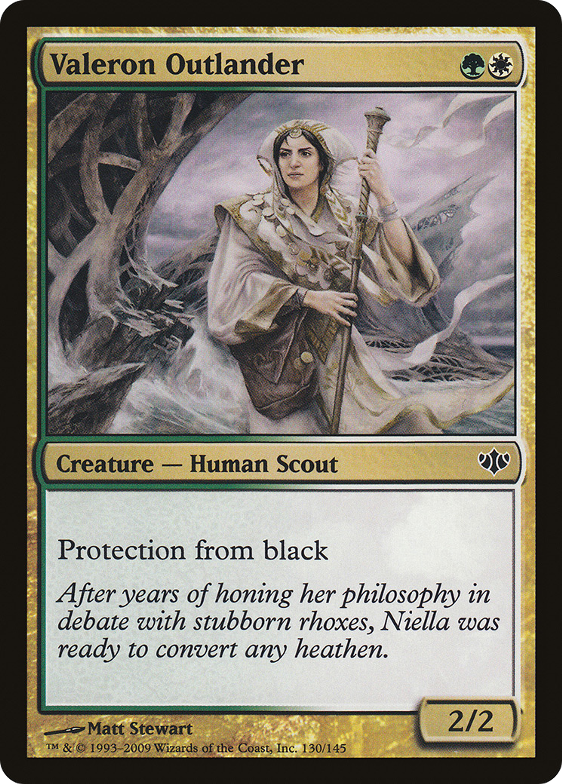 Valeron Outlander — Conflux — Magic: The Gathering