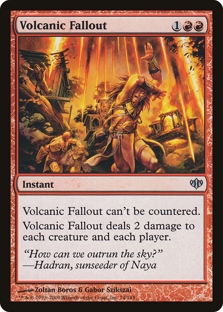 Volcanic Fallout — Conflux — Magic: The Gathering