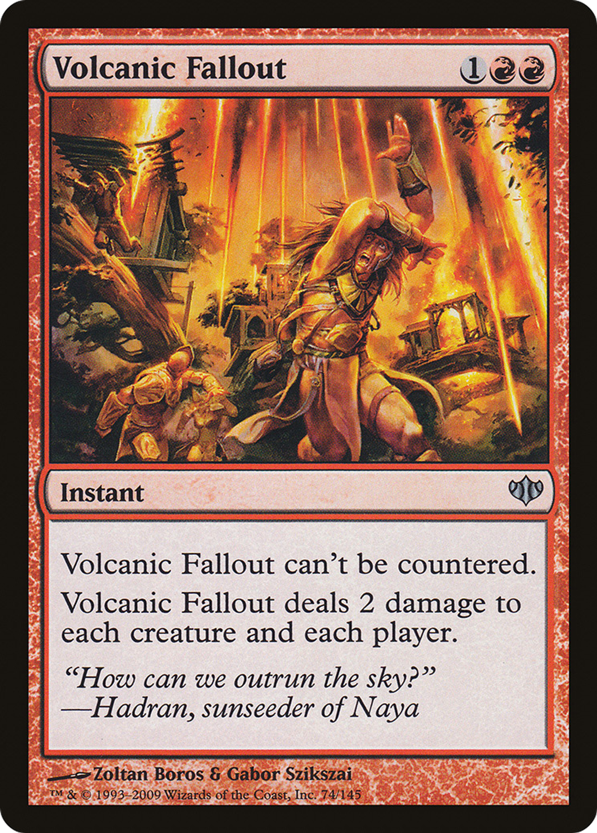 Volcanic Fallout — Conflux — Magic: The Gathering