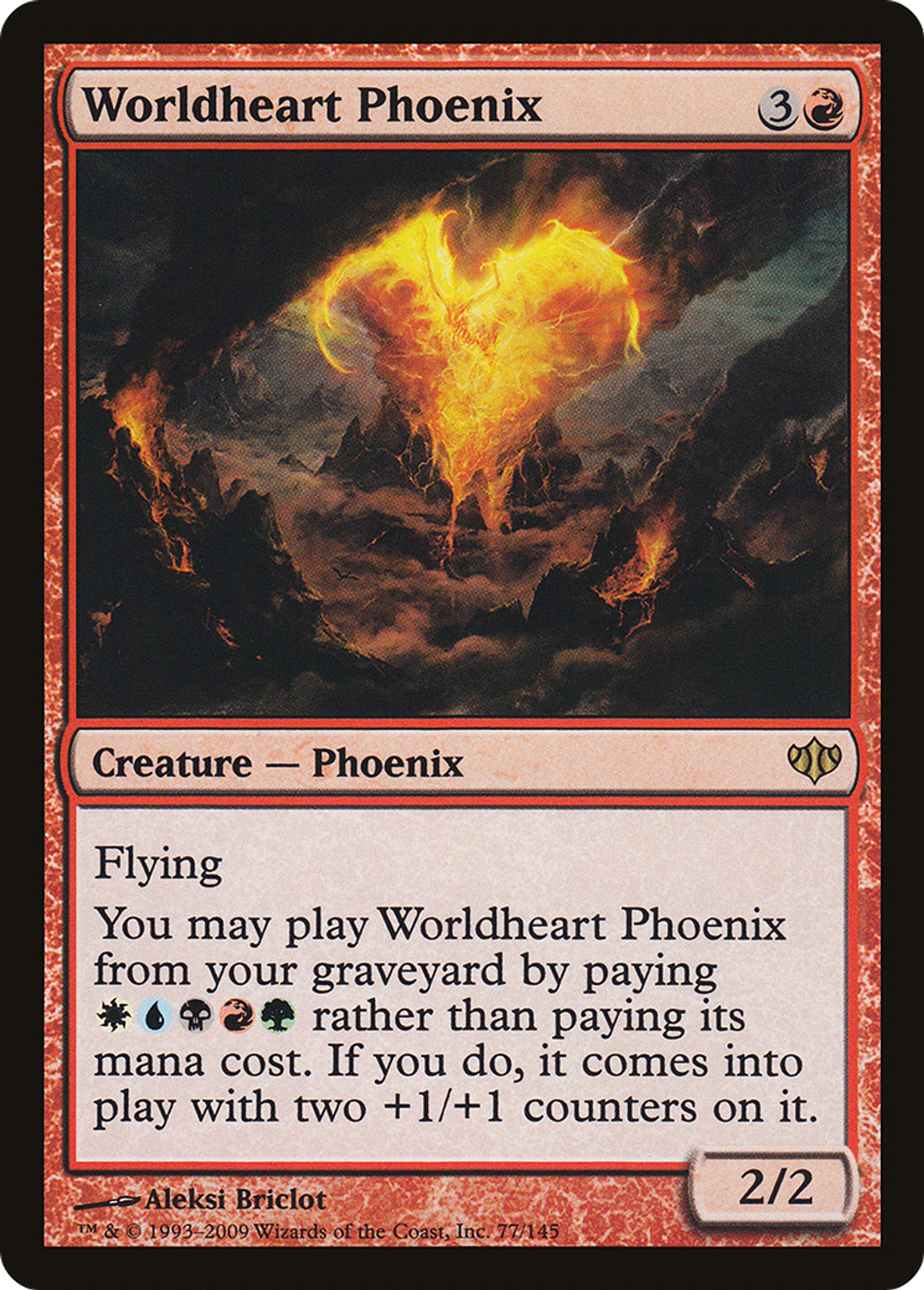 Worldheart Phoenix — Conflux — Magic: The Gathering