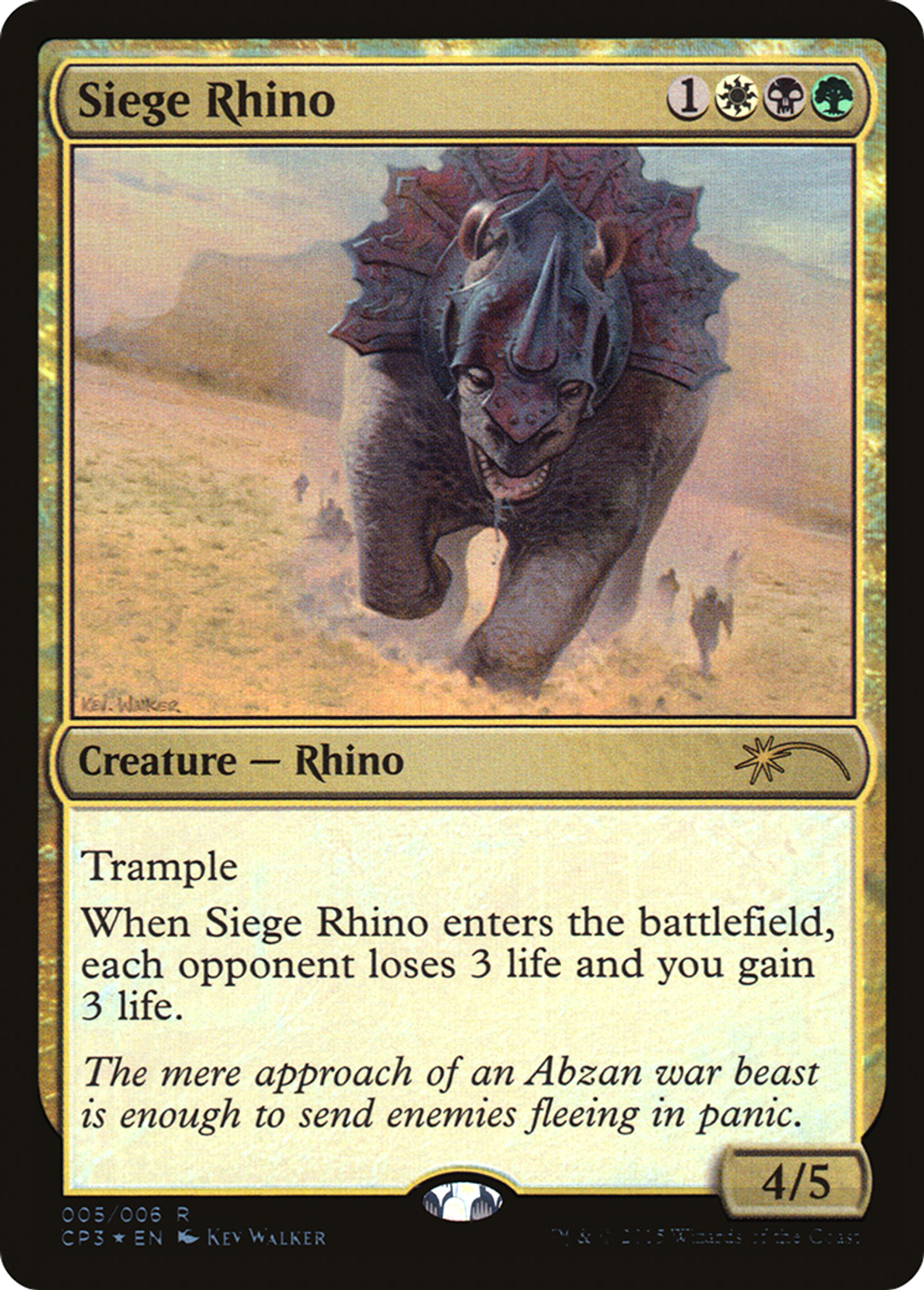 Siege Rhino — Magic Origins Clash Pack — Magic: The Gathering