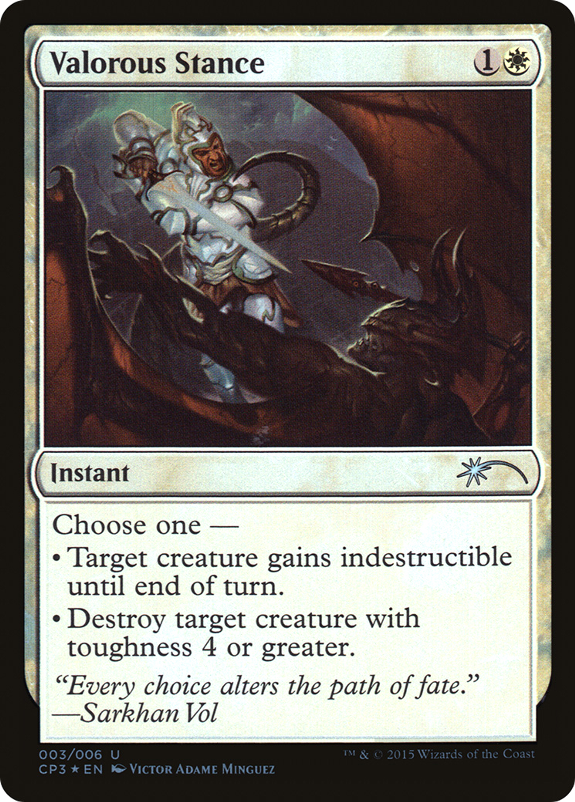 Posture valeureuse — Magic Origins Clash Pack — Magic: The Gathering