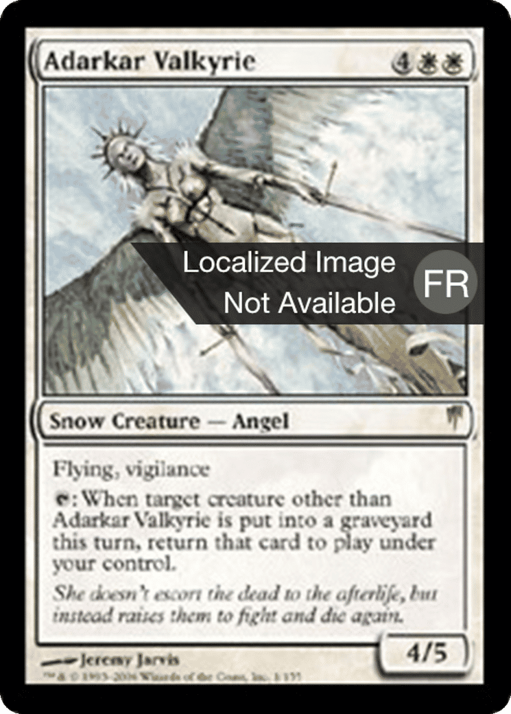 Valkyrie d'Adarkar — Coldsnap — Magic: The Gathering