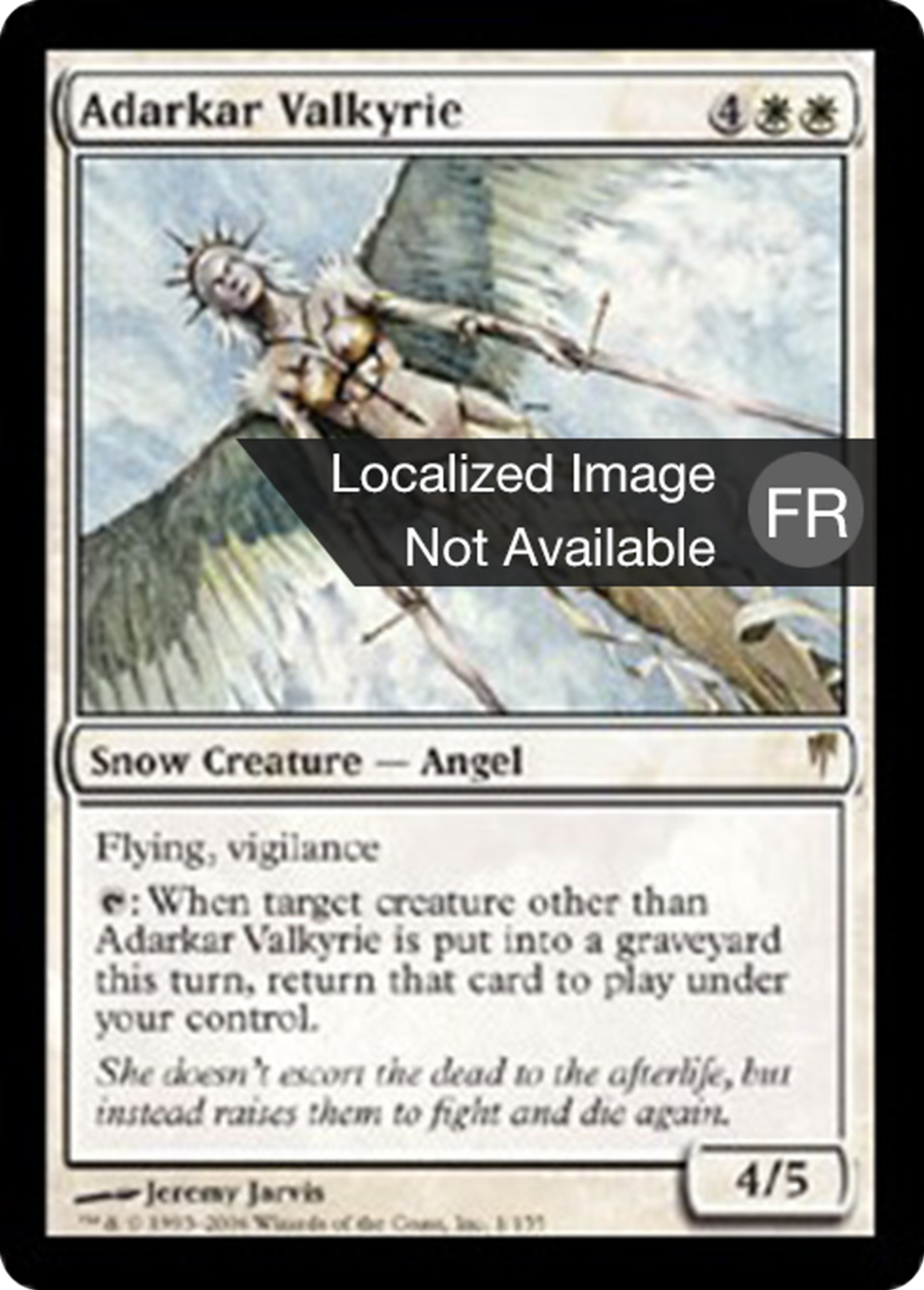 Valkyrie d'Adarkar — Coldsnap — Magic: The Gathering
