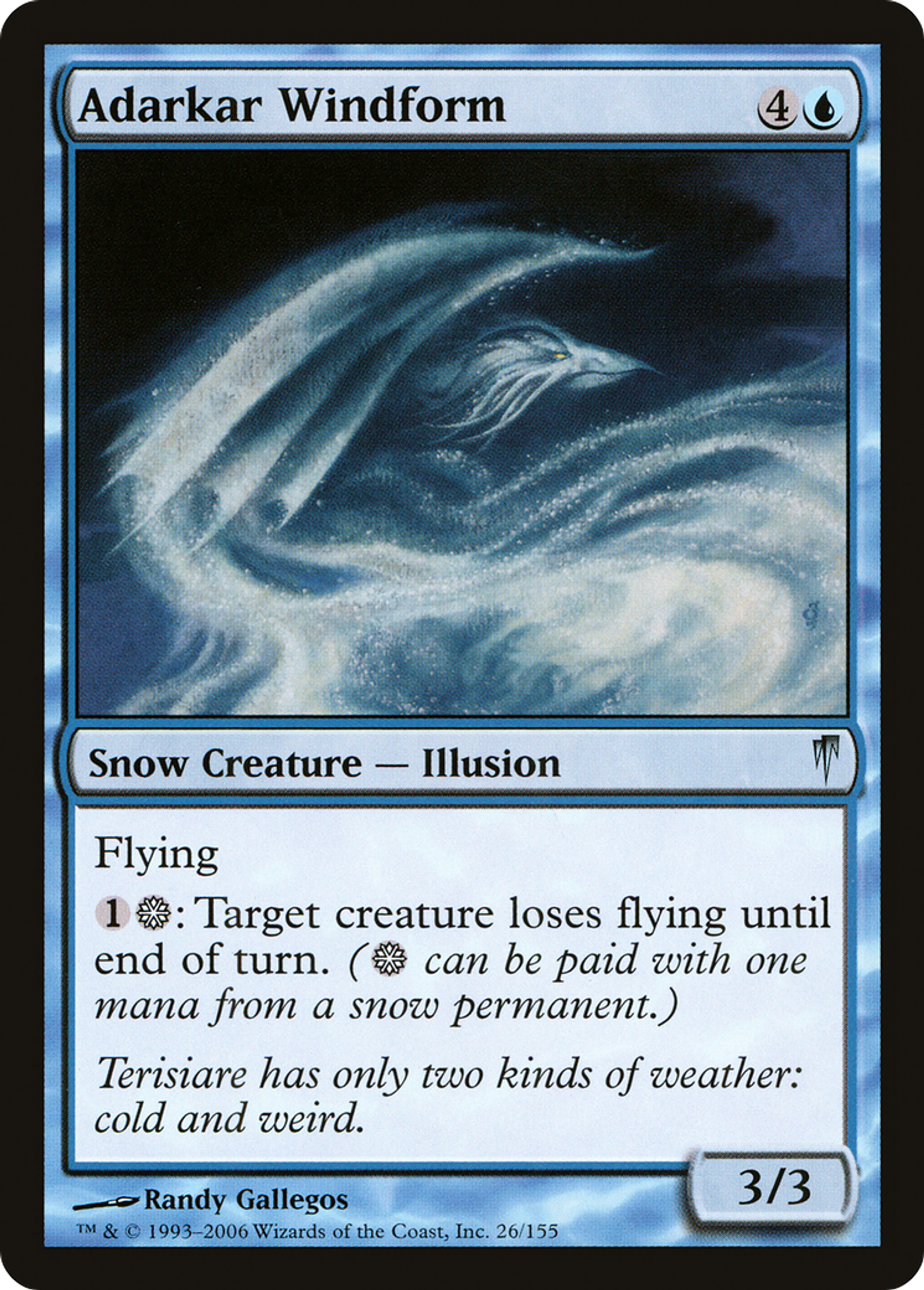 Adarkar Windform — Coldsnap — Magic: The Gathering