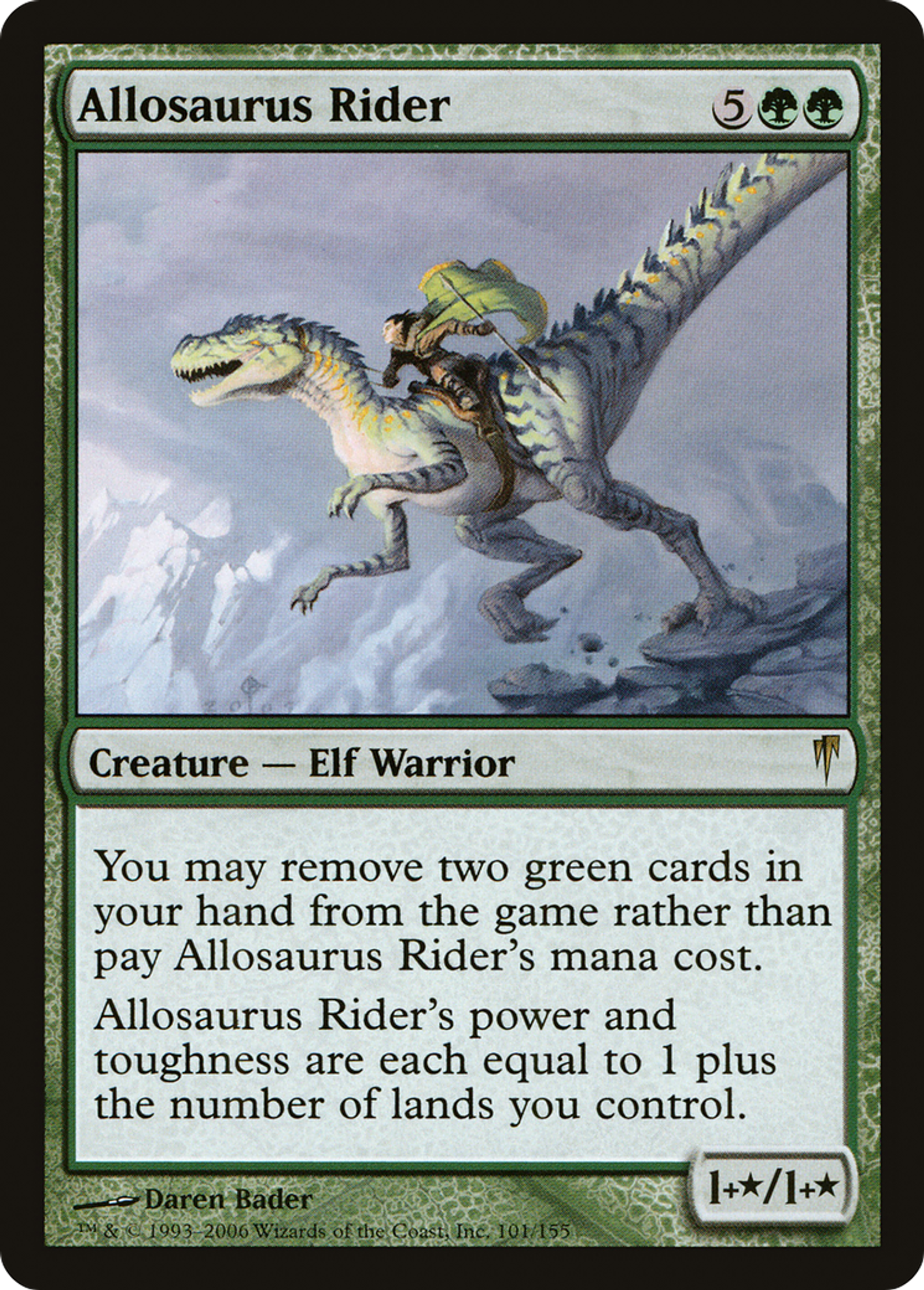 Allosaurus Rider — Coldsnap — Magic: The Gathering