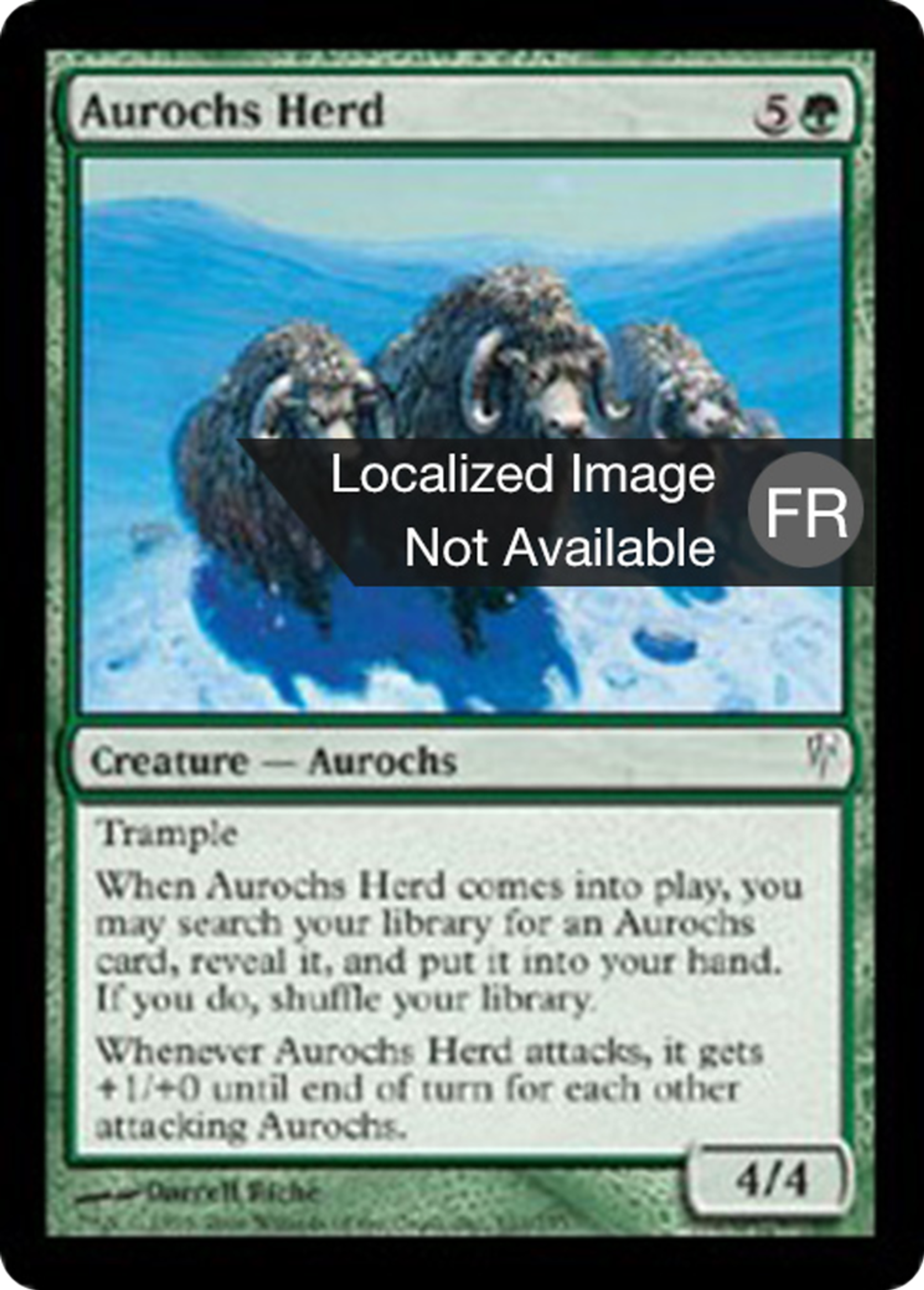 Troupeau d'aurochs — Coldsnap — Magic: The Gathering