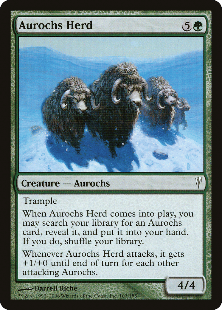Aurochs Herd — Coldsnap — Magic: The Gathering