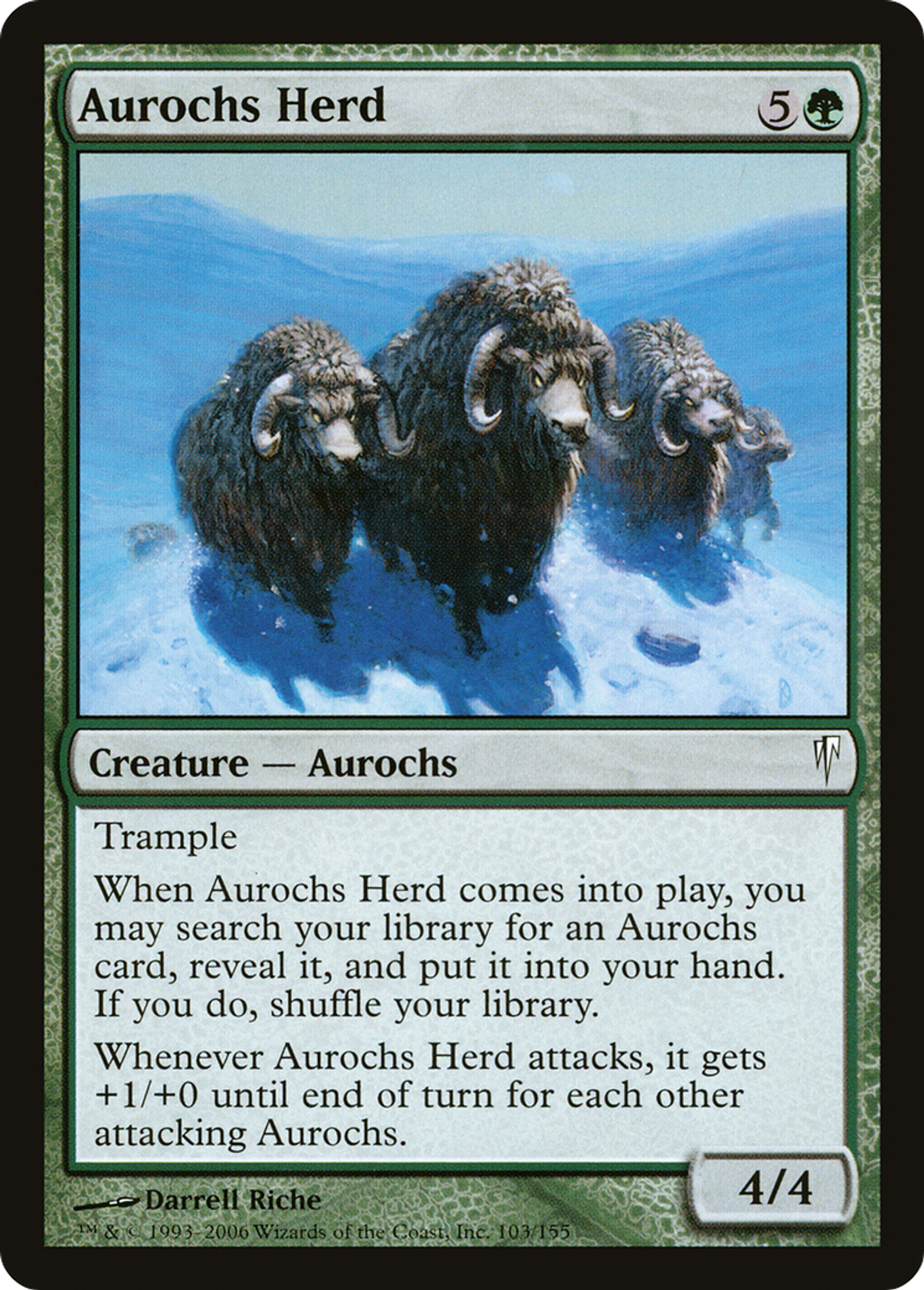 Aurochs Herd — Coldsnap — Magic: The Gathering
