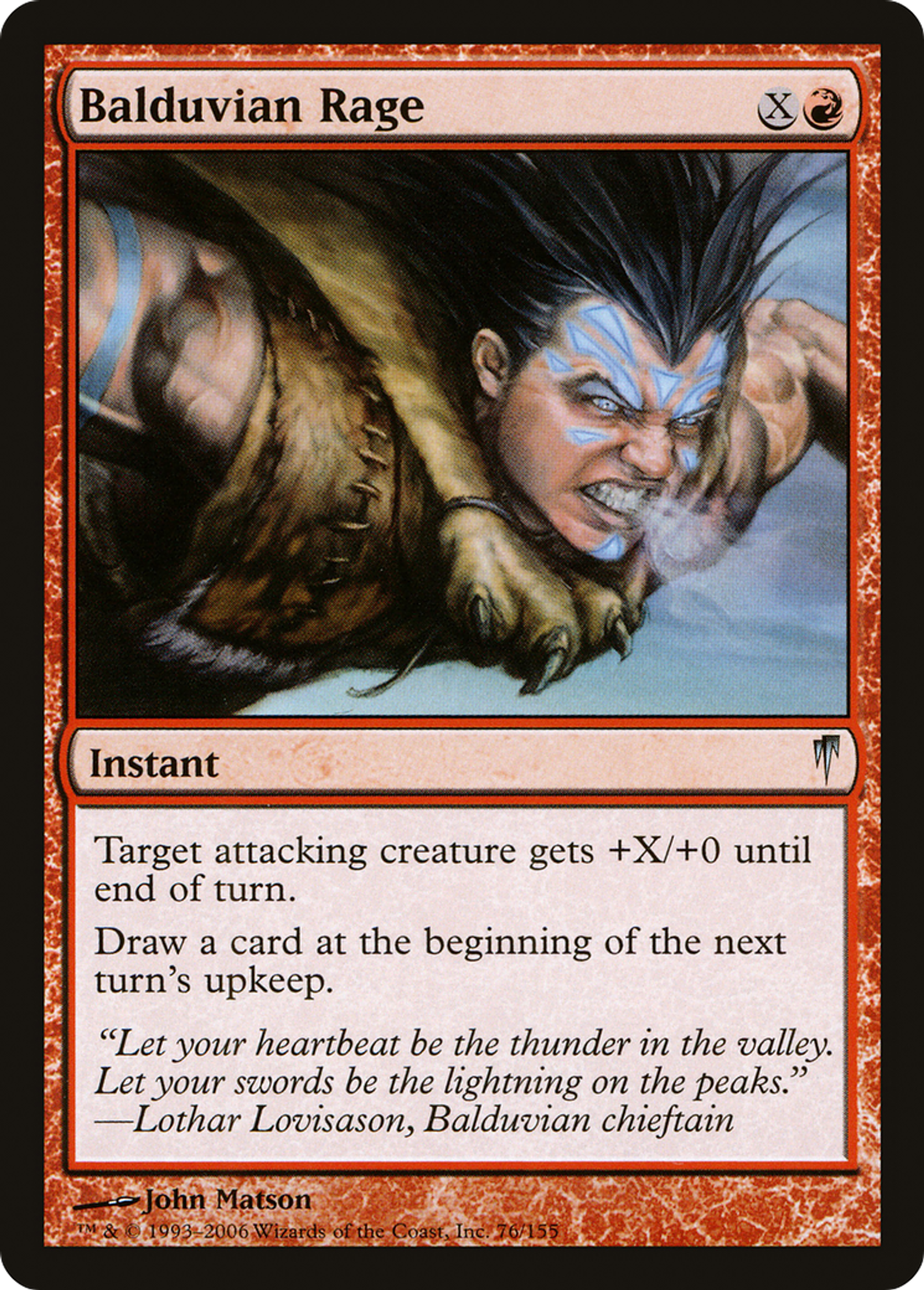 Balduvian Rage — Coldsnap — Magic: The Gathering