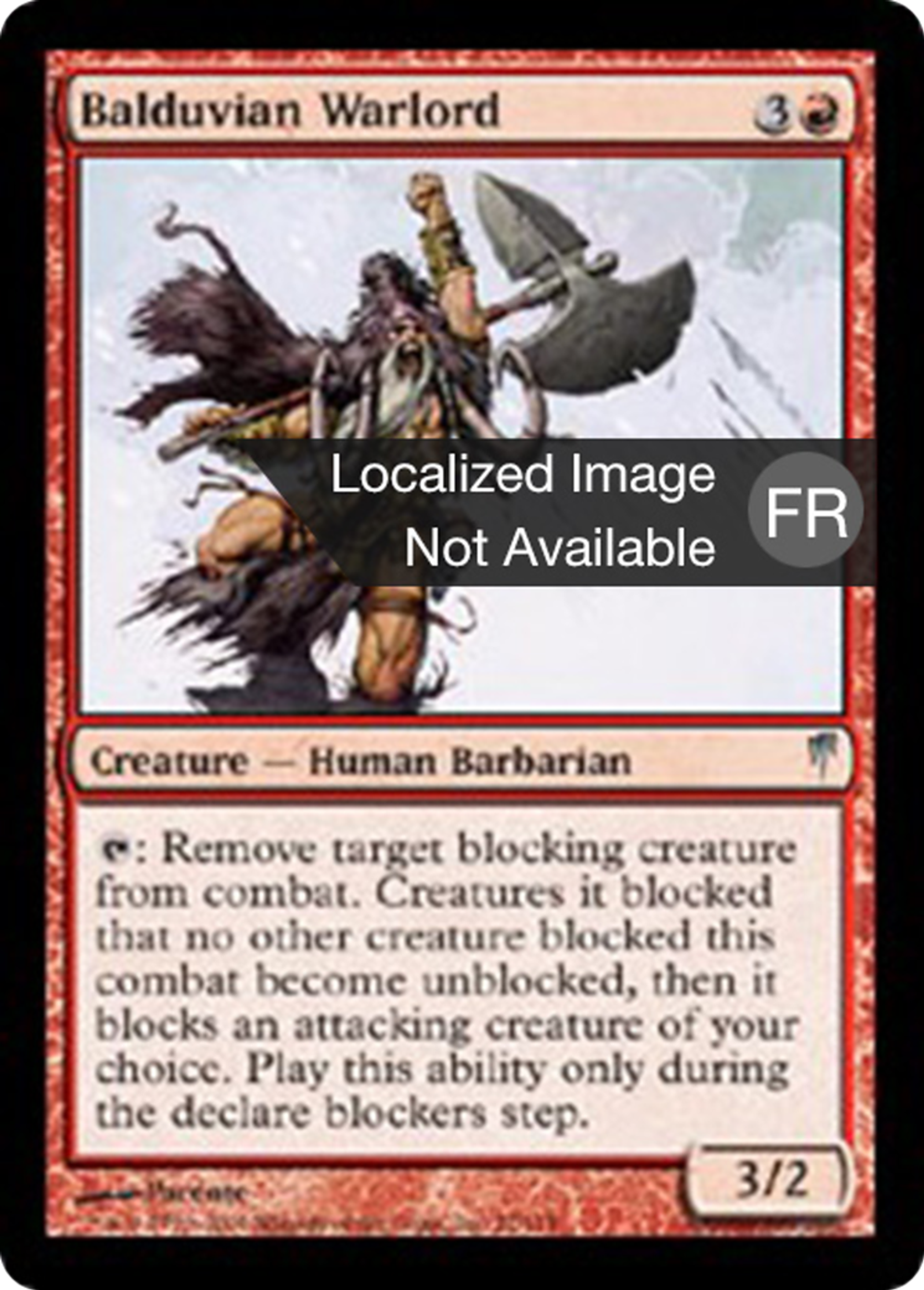 Seigneur de guerre balduvian — Coldsnap — Magic: The Gathering