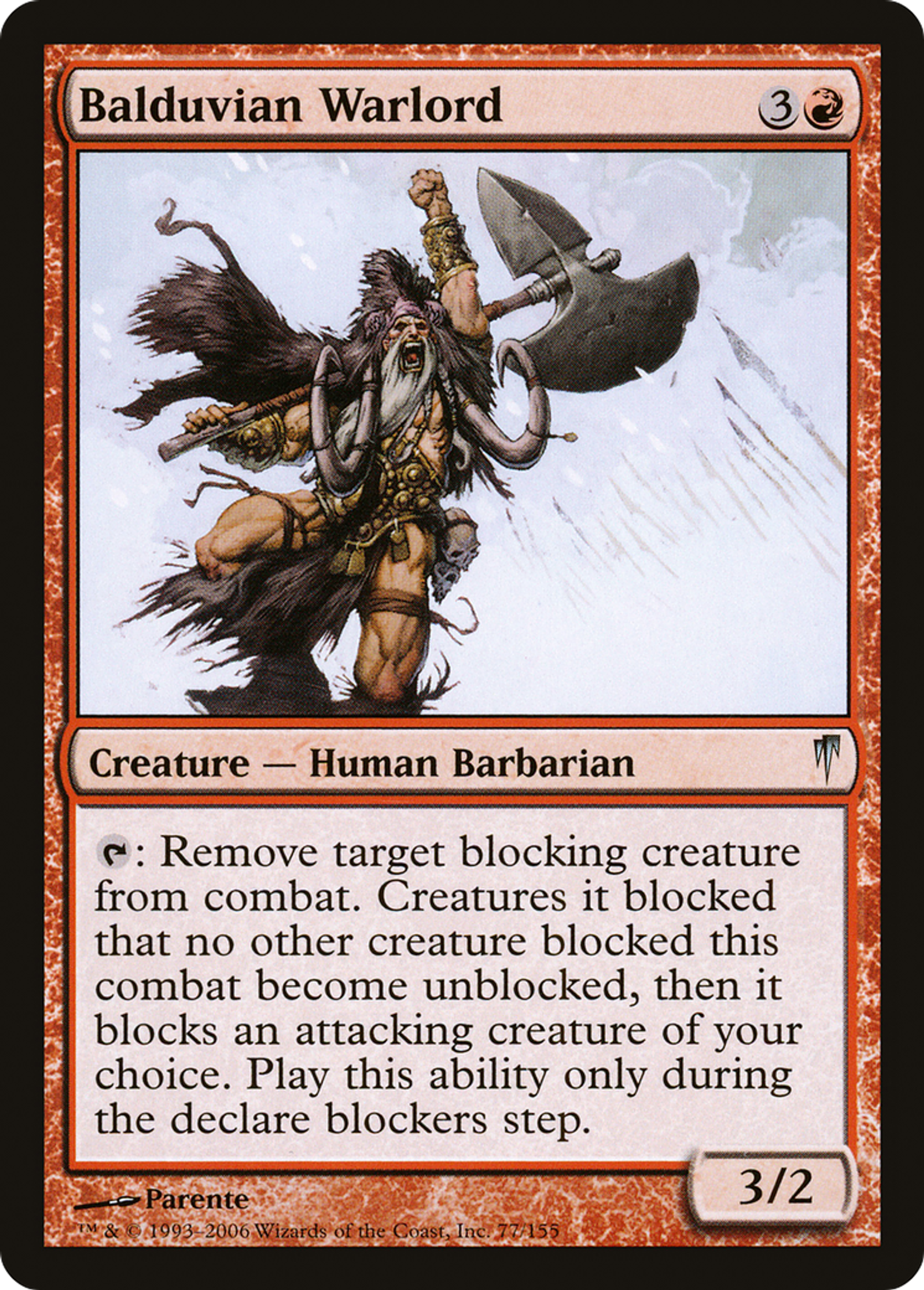 Balduvian Warlord — Coldsnap — Magic: The Gathering