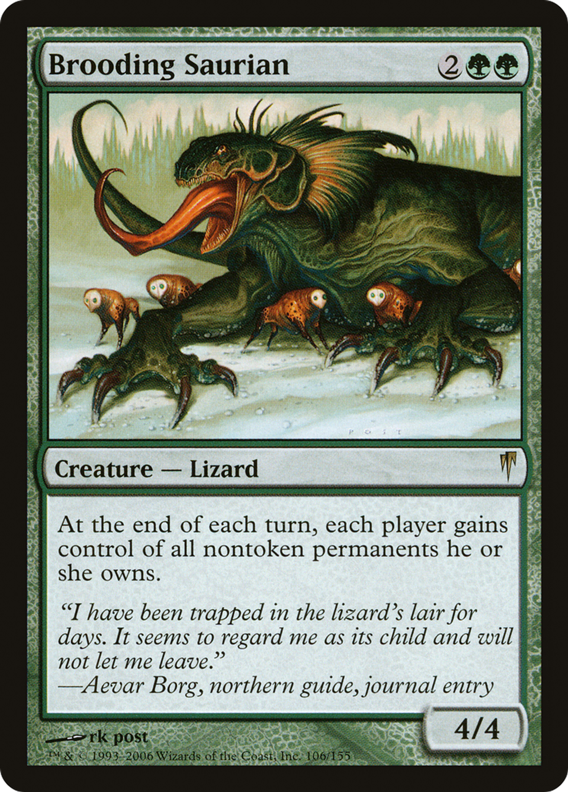 Brooding Saurian — Coldsnap — Magic: The Gathering