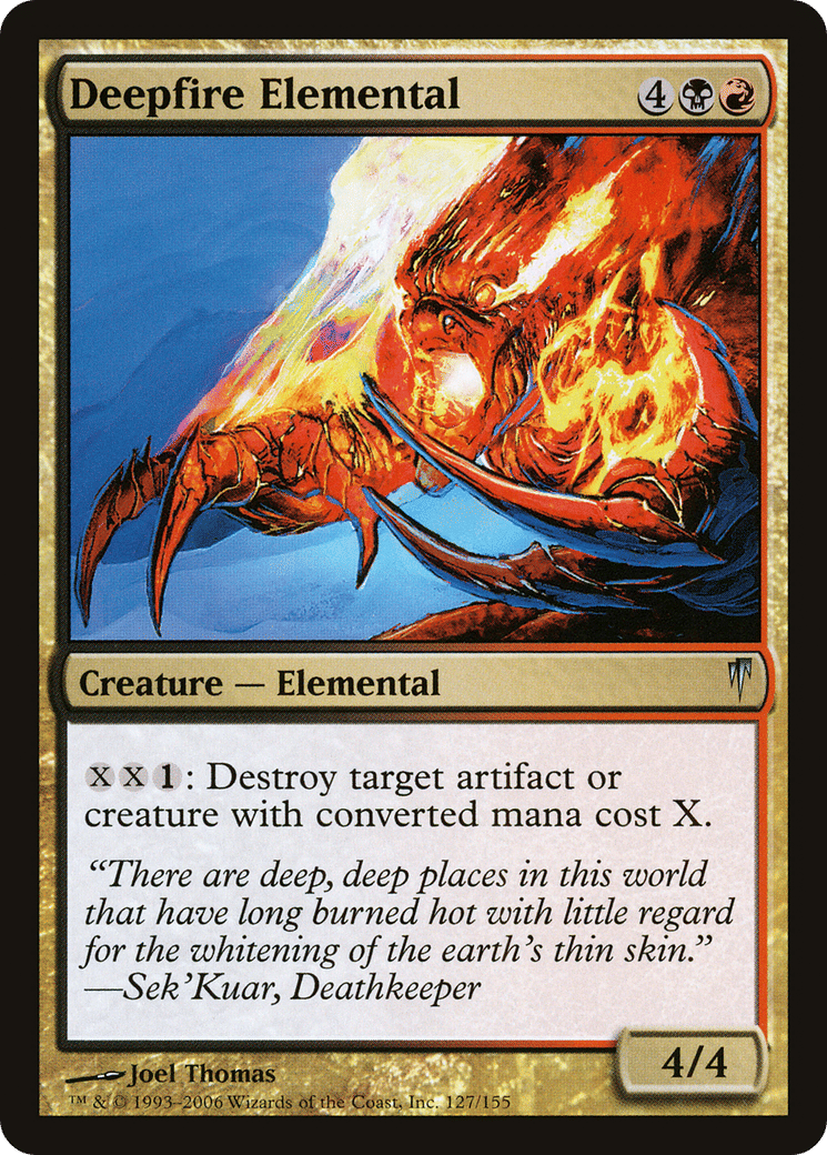 Deepfire Elemental — Coldsnap — Magic: The Gathering
