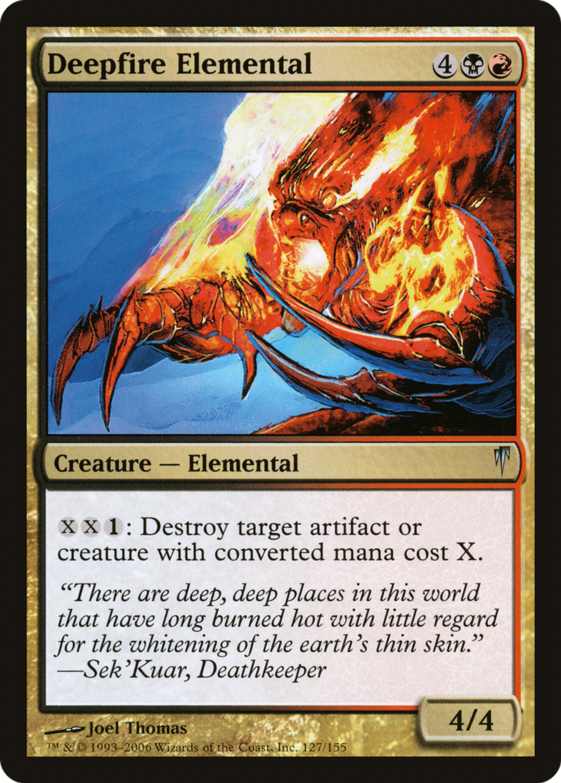 Deepfire Elemental — Coldsnap — Magic: The Gathering