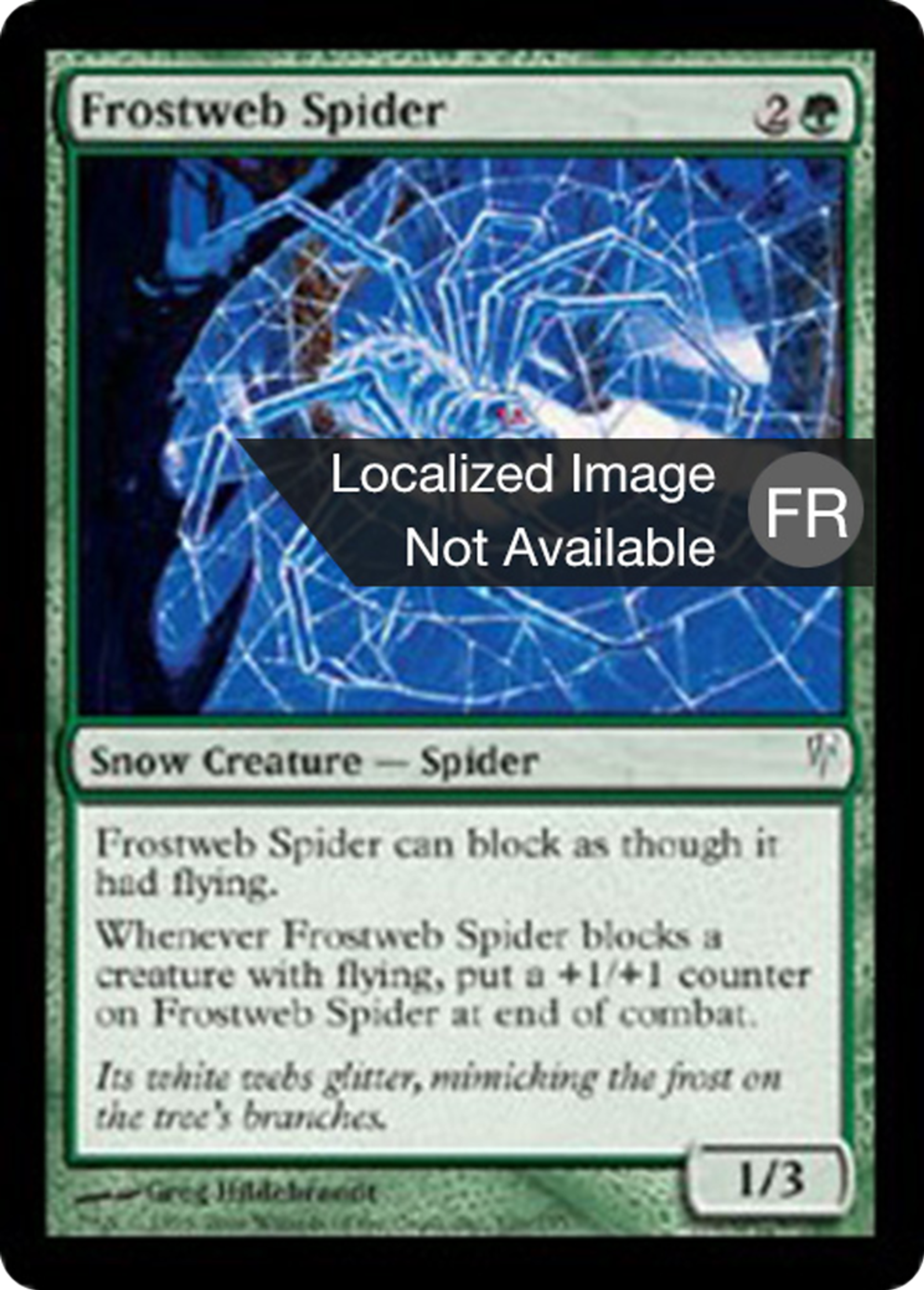 Araignée toilegivre — Coldsnap — Magic: The Gathering