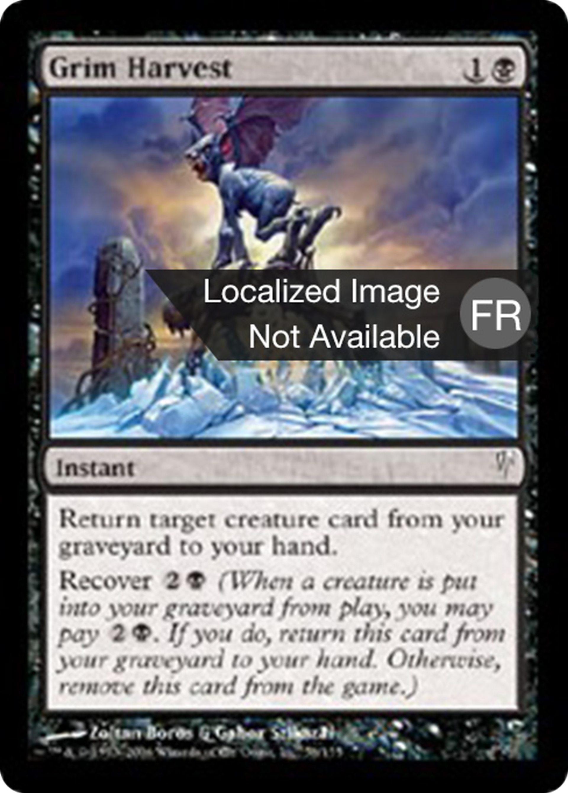 Sinistre récolte — Coldsnap — Magic: The Gathering